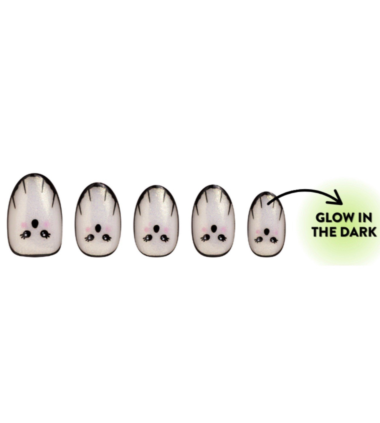 Red Aspen Nail Dashes -That’s the Spirit, Adriana-Halloween Glow In The Dark B6f