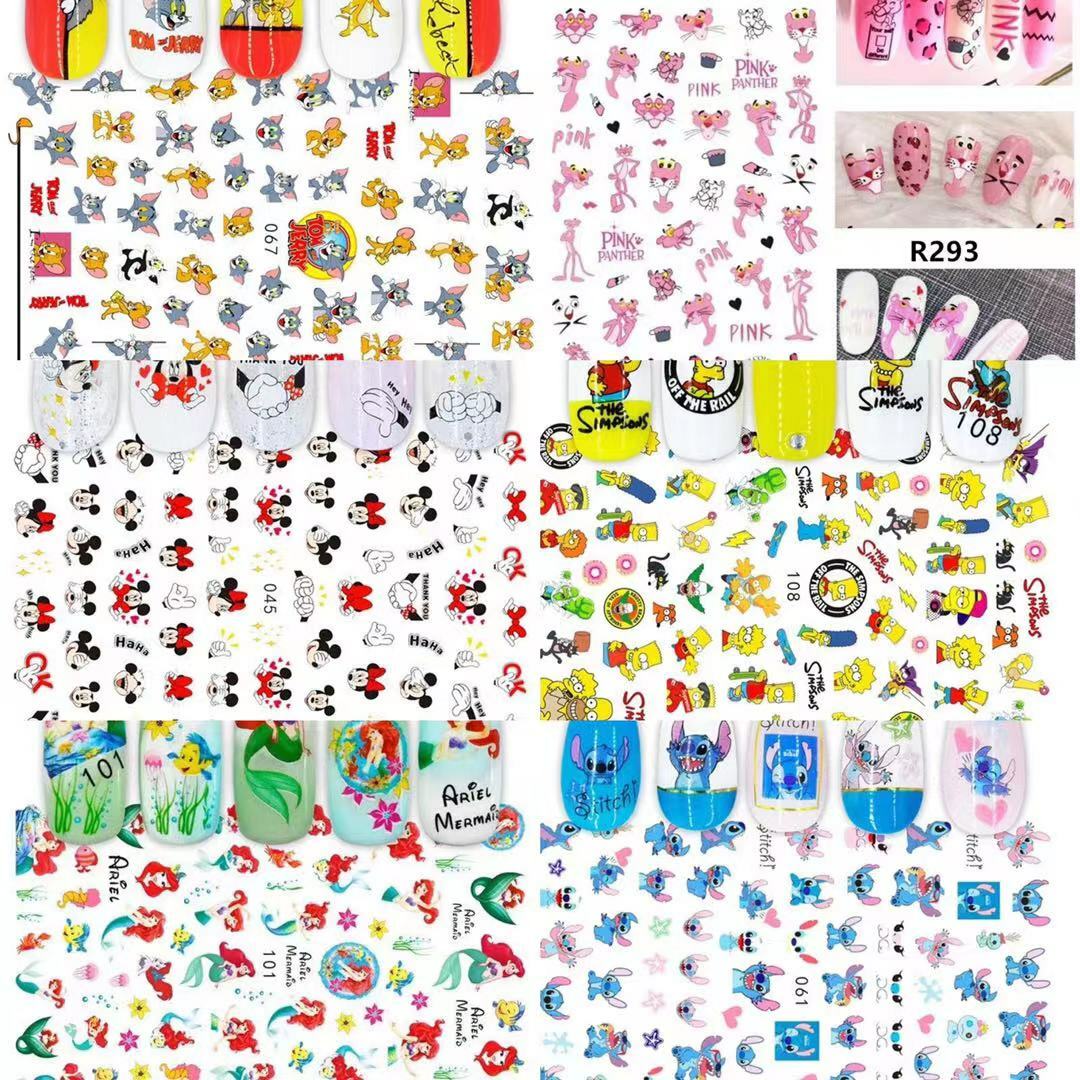Nail Sticker Cartoon Stickers Childhood Memories Fun Nail Decal Arts