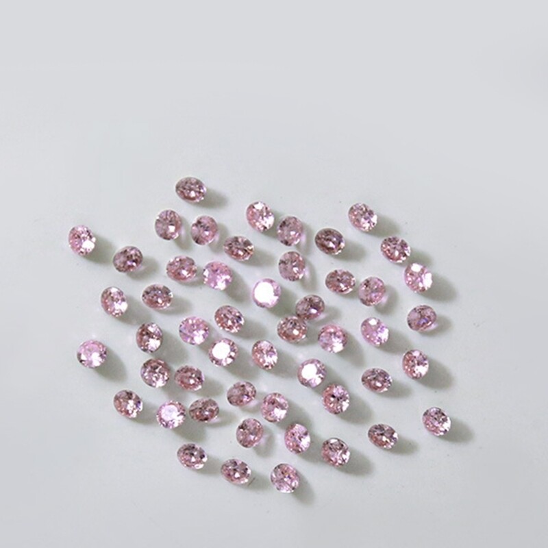 50Pcs Charm Decals Round Crystal Stickers Art Rhinestones