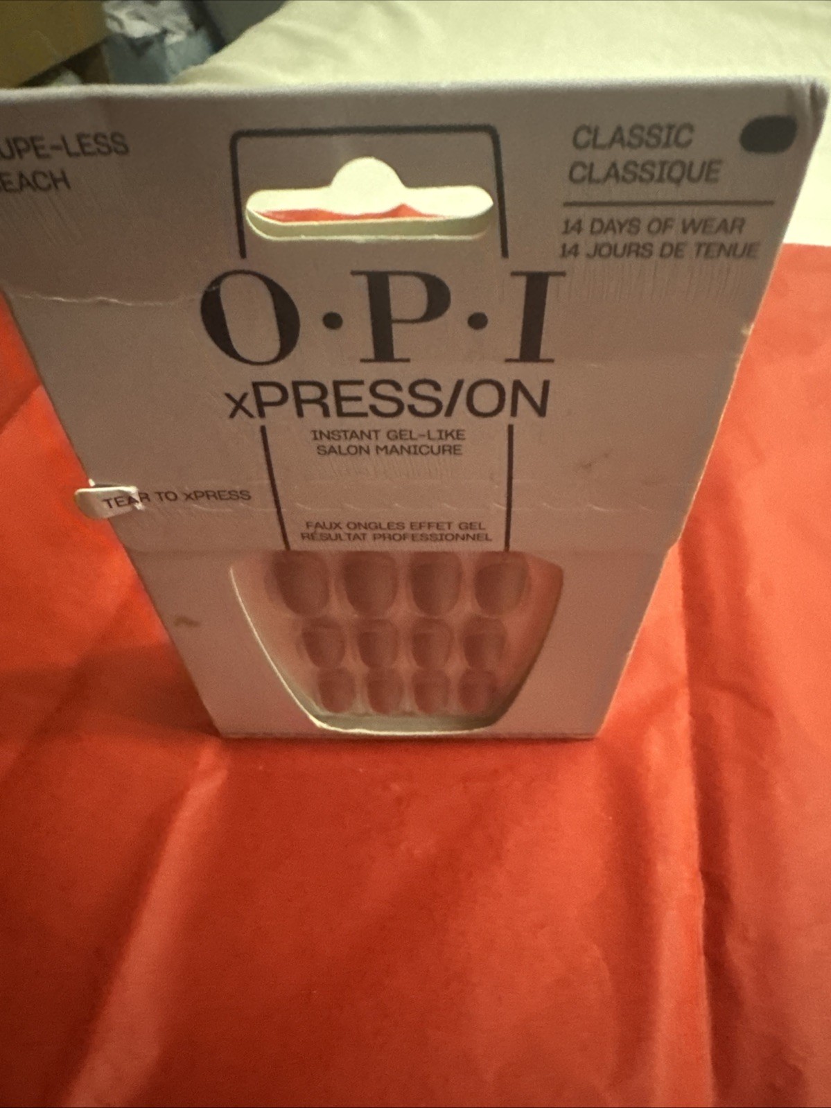 OPI XPress On Instant Gel Like Nails Taupe Less Beach Classic Salon Manicure