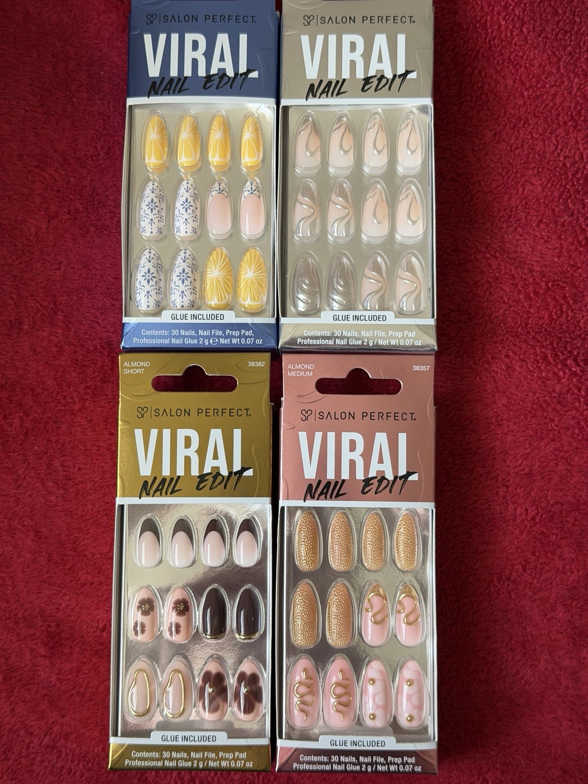 Salon Perfect Variety Press On Nails, Viral Nail Edit (4 boxes) FAST SHIPPING