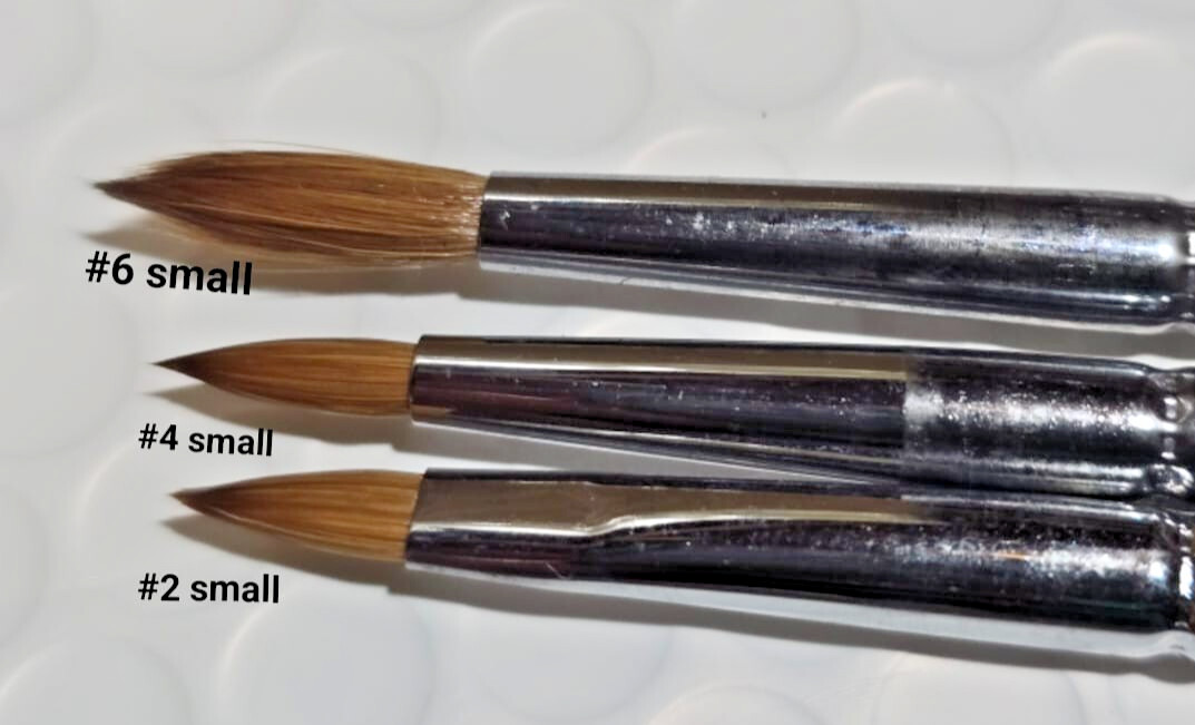 100% Pure Kolinsky Acrylic Brush Nail Art Brush Round Brush Choose Size Jargod