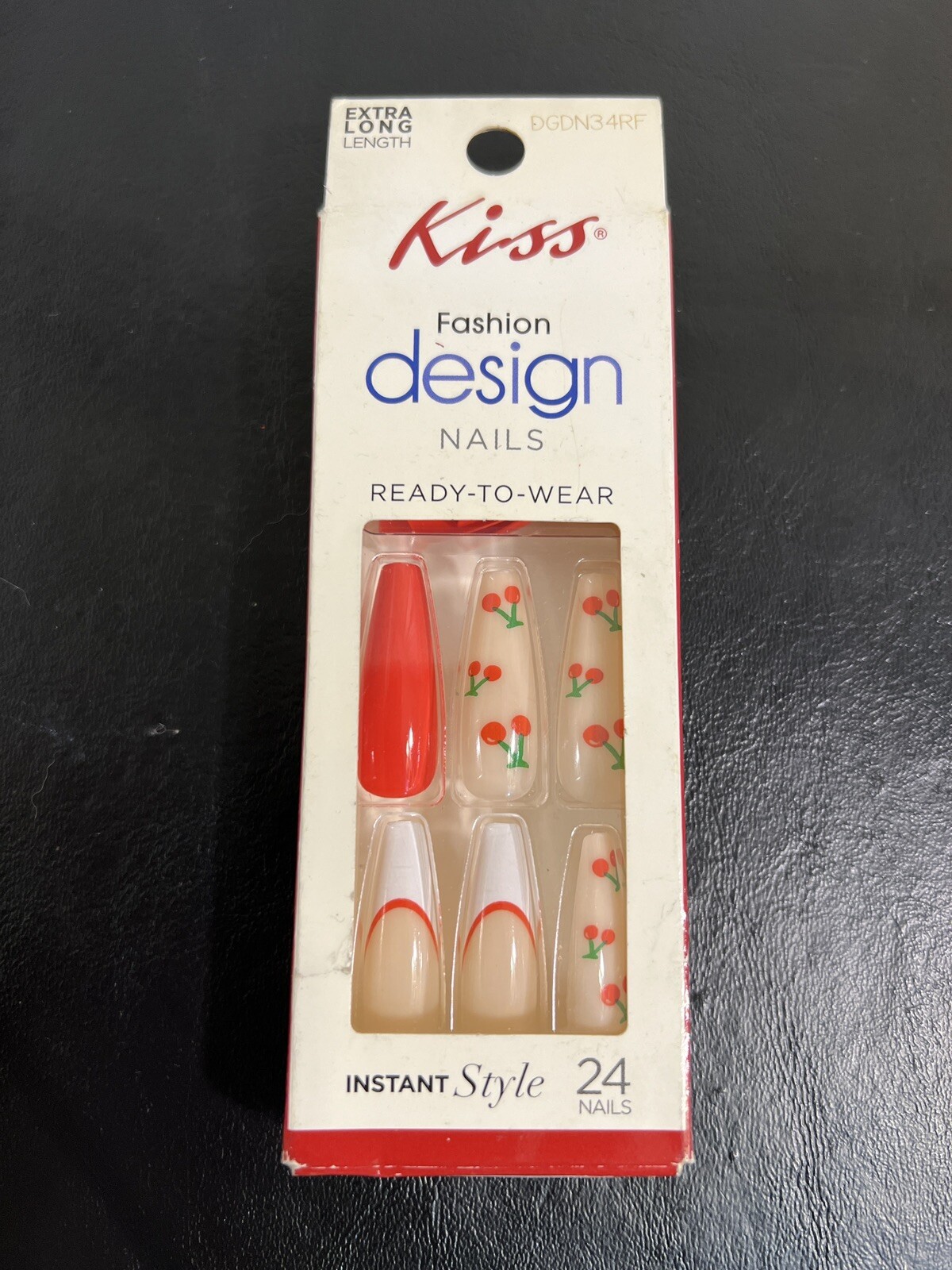 New Lot Of 8 Kiss Press-On Nails Manicure Assorted Different Jewel Jelly