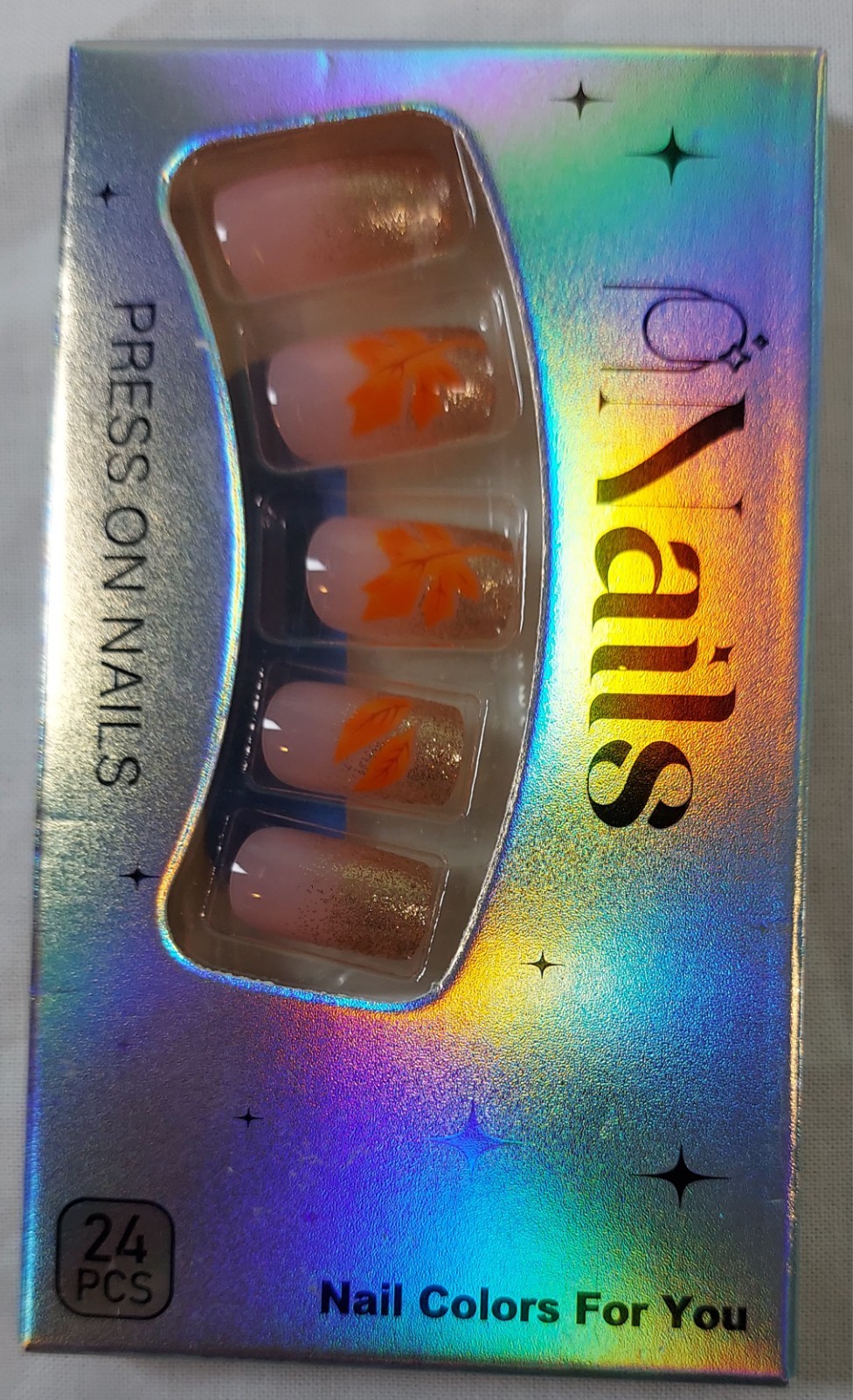 3 Sets Of Holiday Themed Press On Nails 4th Of July, Halloween, Thanksgiving.