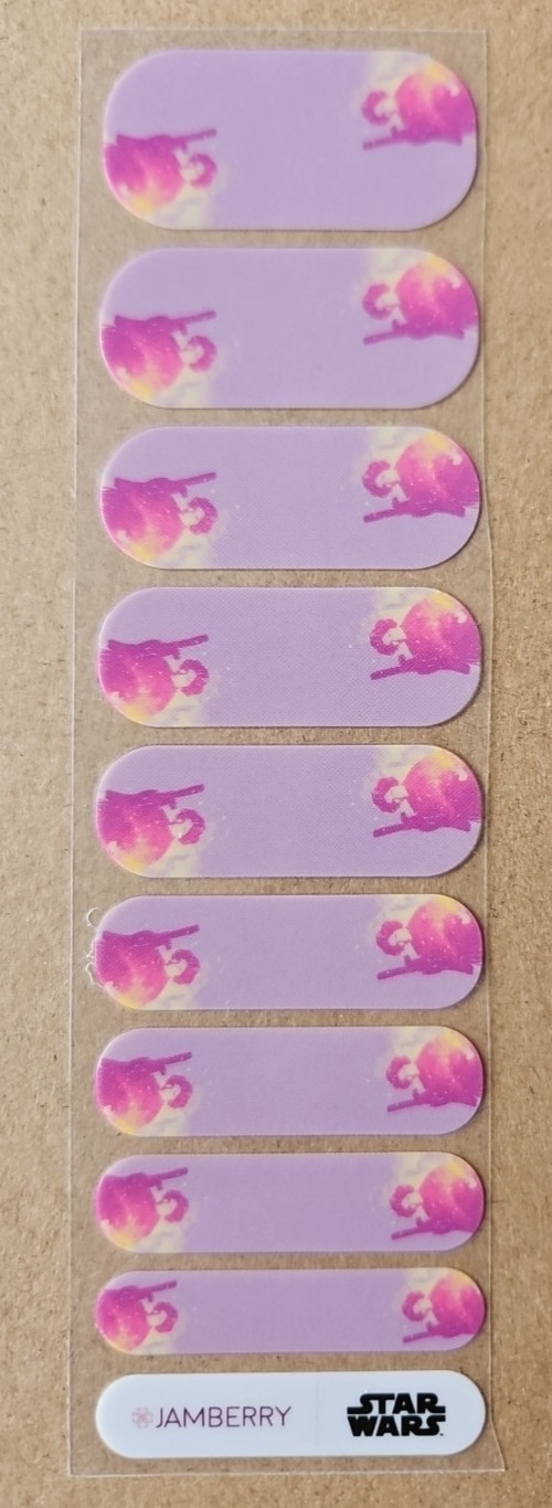 JAMBERRY REBEL PRINCESS HALF SHEET NAIL WRAP STAR WARS VOLUME 1 VOLUME 2