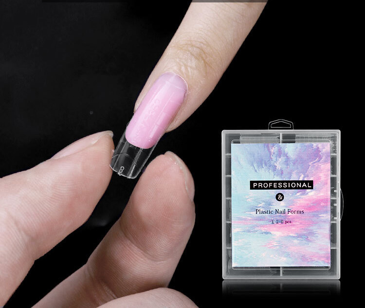 120 Pcs Various Nail Forms Nail Quick Building UV Gel Mold Tips Extension 12Size