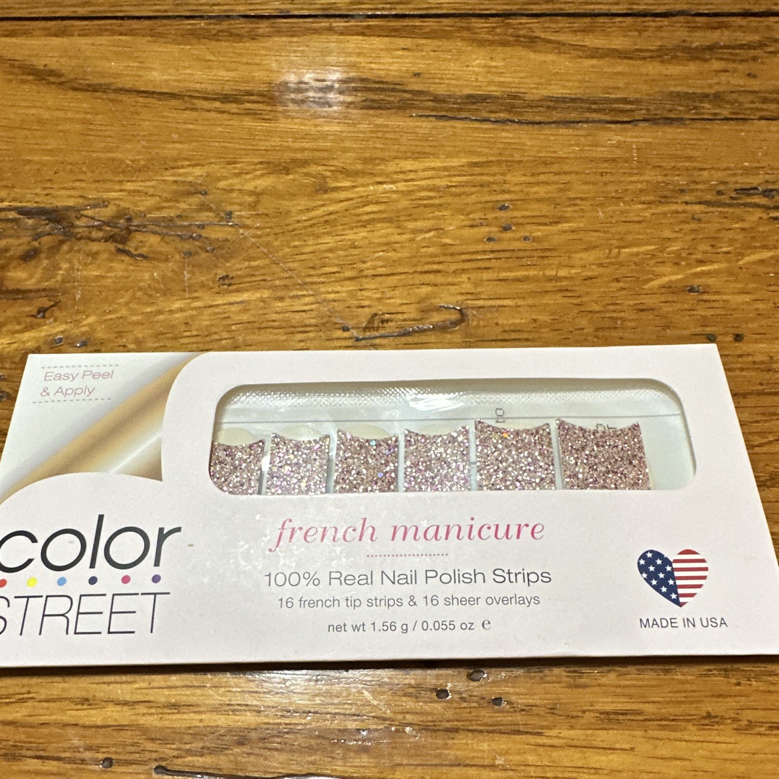 Color Street French Manicure Glitter Nail Polish Strips – Tokyo Twinkle
