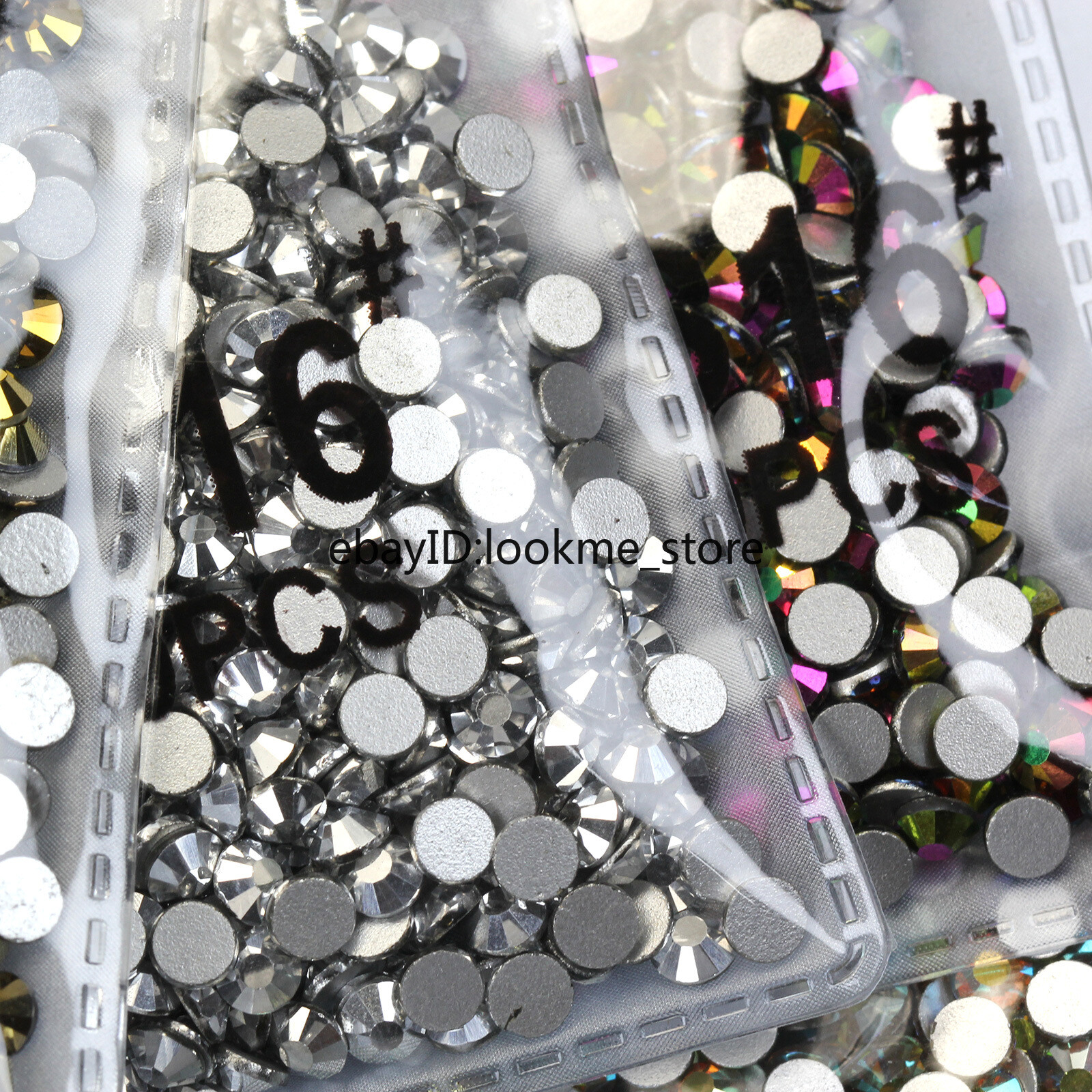 1440pcs 4mm (ss16) Crystal Glass Rhinestones Flatback Gems Nail Art Crafts Decor