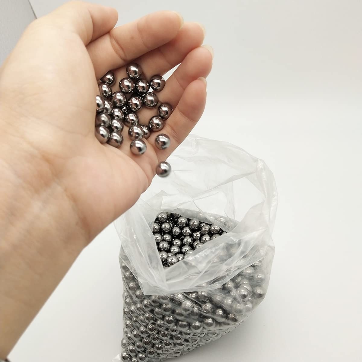 1000 PCS 1/4 Inch 6.35mm Carbon Steel Precision Balls Handicraft Practice