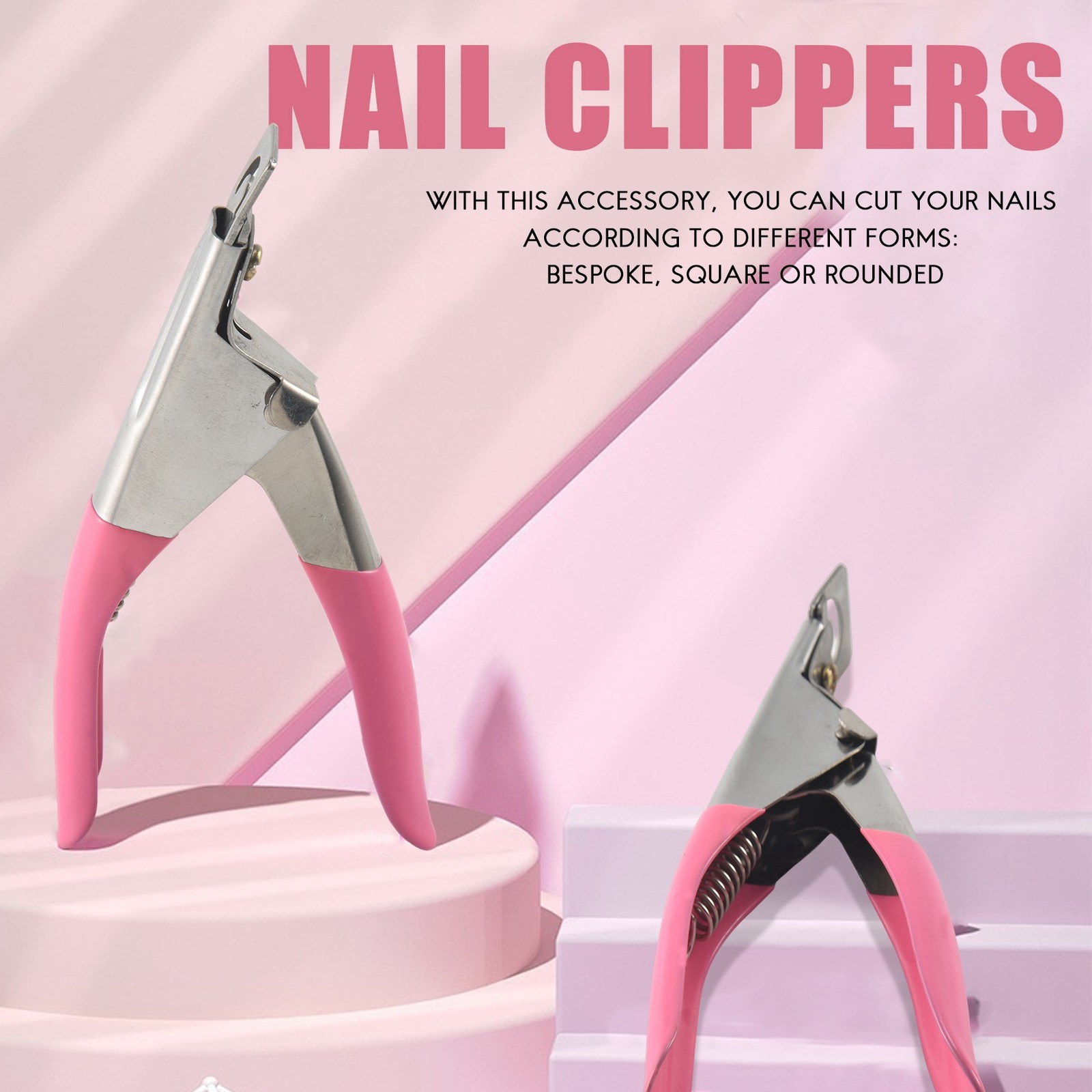 3X(Nail clippers for nails and false acrylic nails easy to use . K1A1)4618