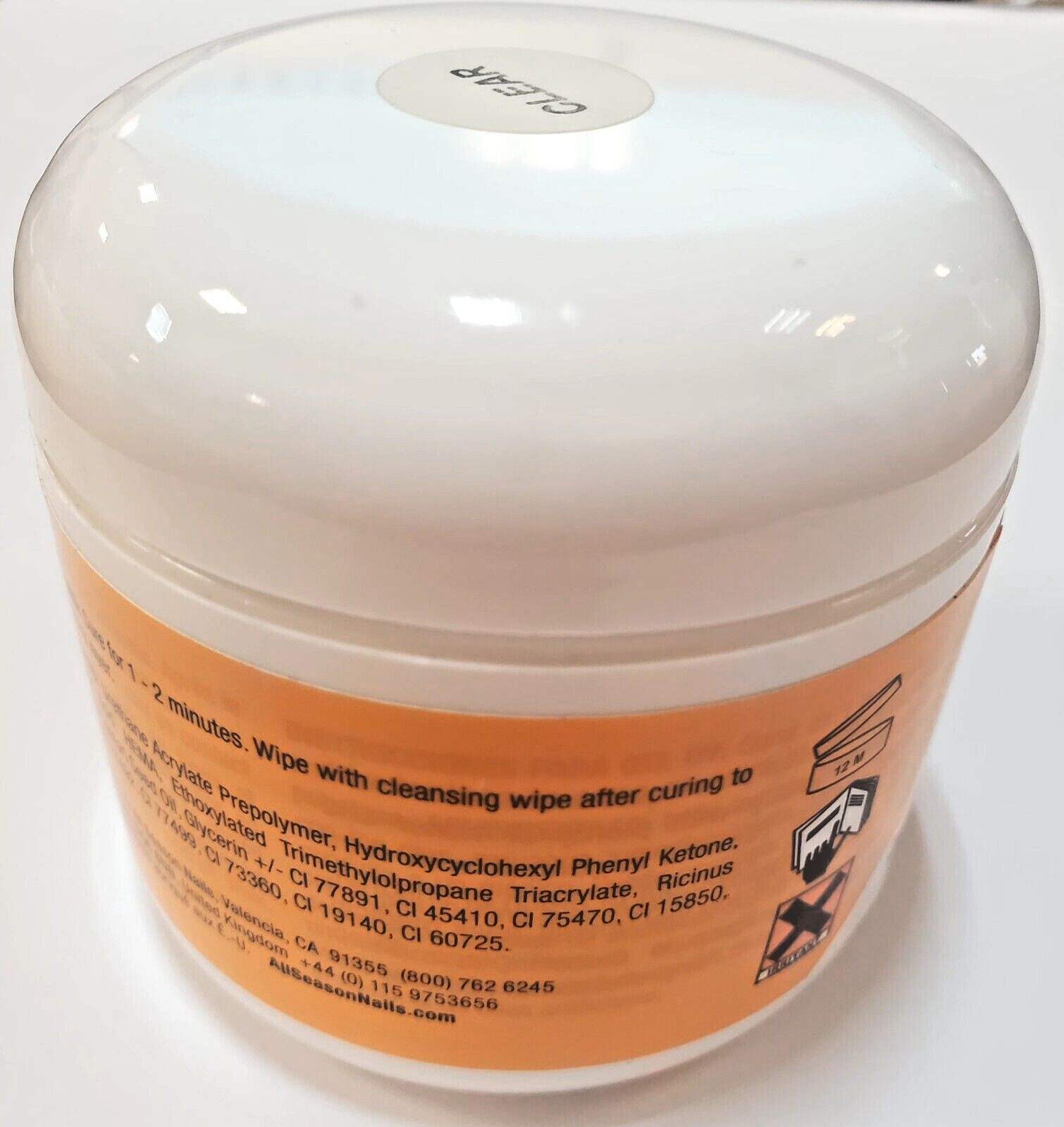 All Season Nails UV Nail Builder Sculpting Gel CLEAR 4 oz/ 113 g