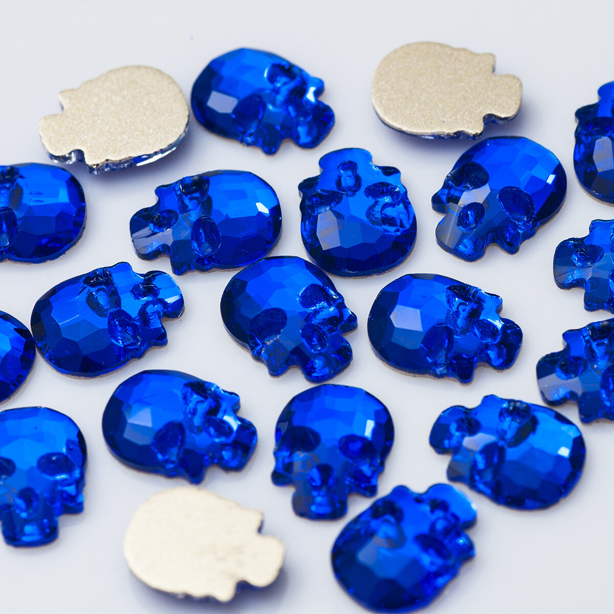 Strass Nail Art Rhinestones Mini Skull Colorful Stones Non Hotfix Crystal