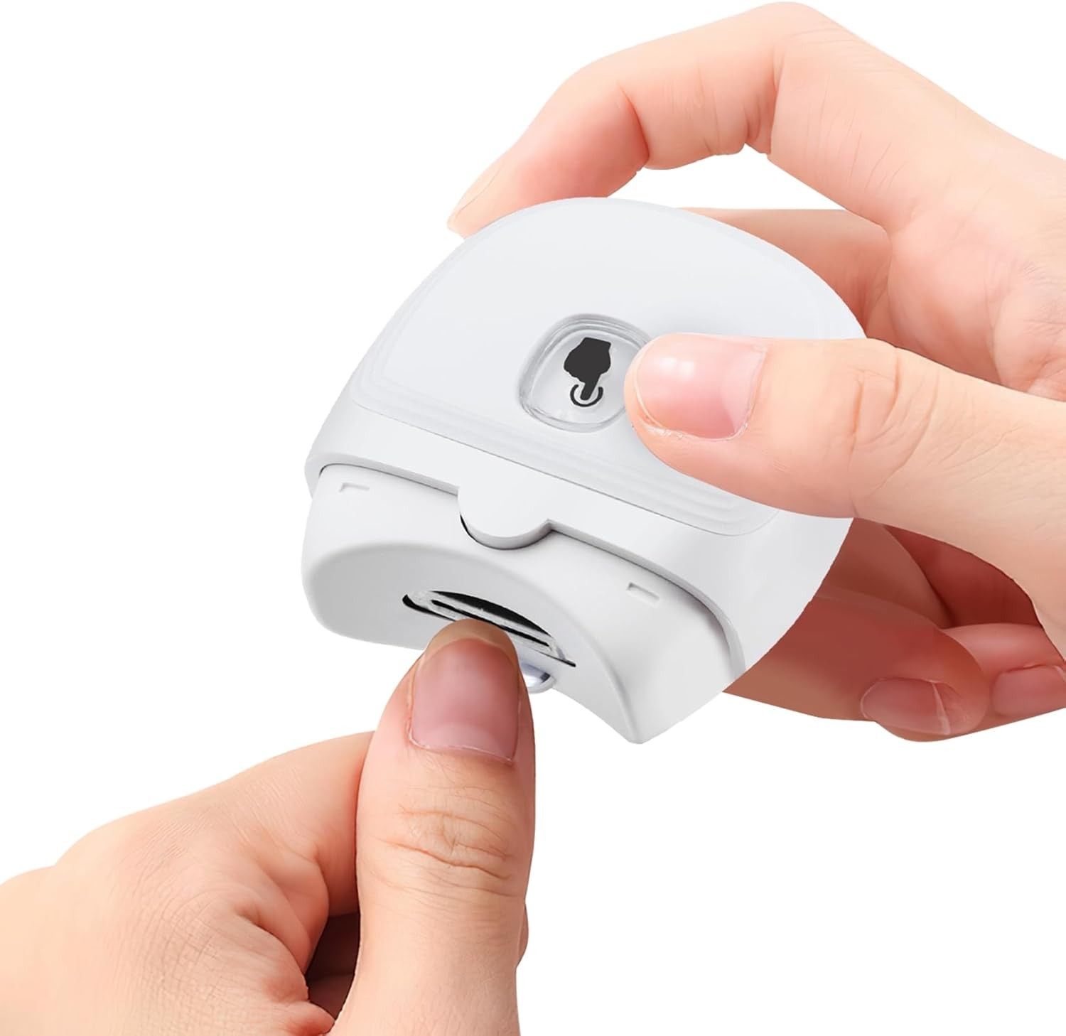 Electric Nail Clipper & Nail File: Automatic Trimmer with LED Light,