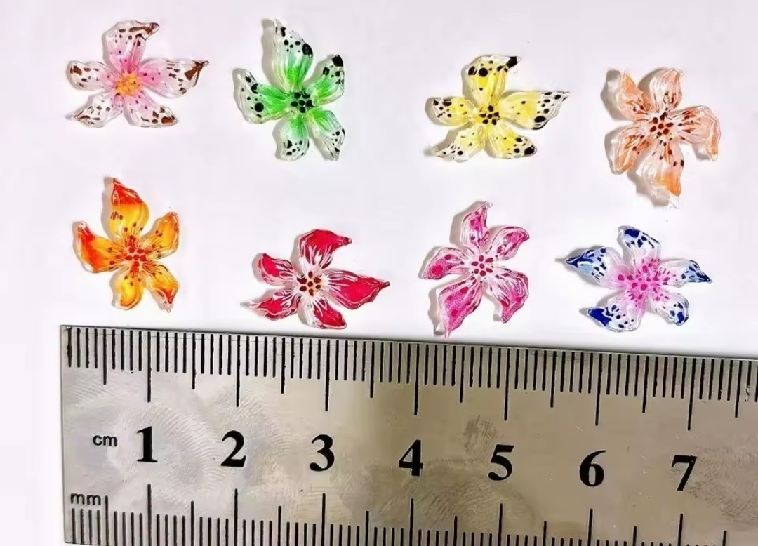 Nail Art Charms Jewelry Resin Rose Flower Bowknot-30pcs