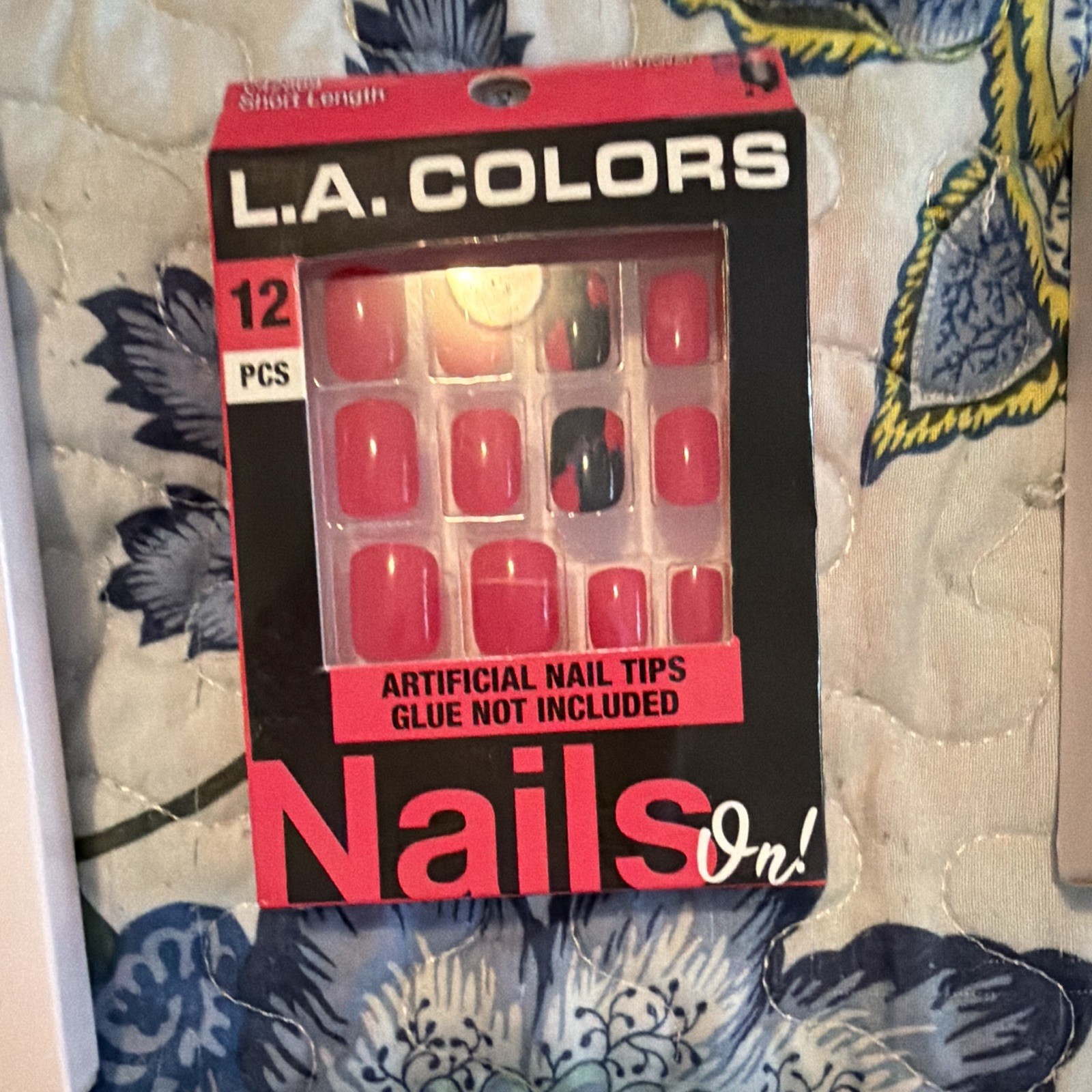 KISS imPRESS Glam Fantasy L.A. Colors Press-On Nails Lot Short Square French