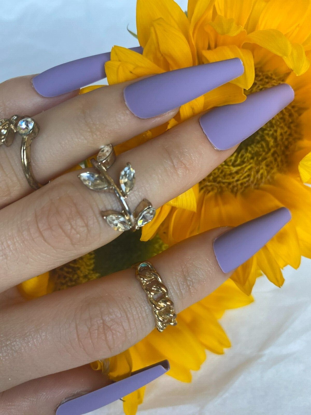 press on nails medium various colors: white, black, lavender, and peach BULK 