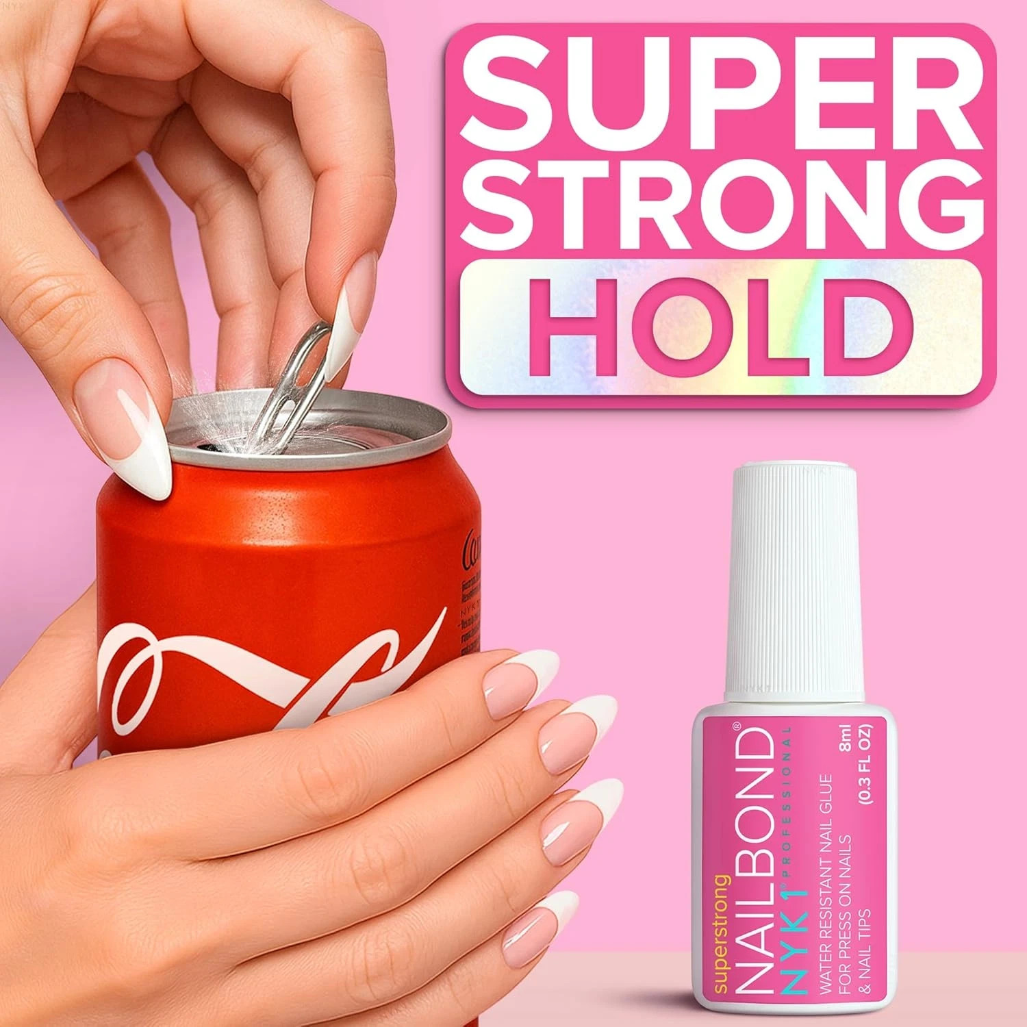 Super Strong Nail Glue for Press On Nails, Nail Tips & Acrylic Nails (8ml) NYK1