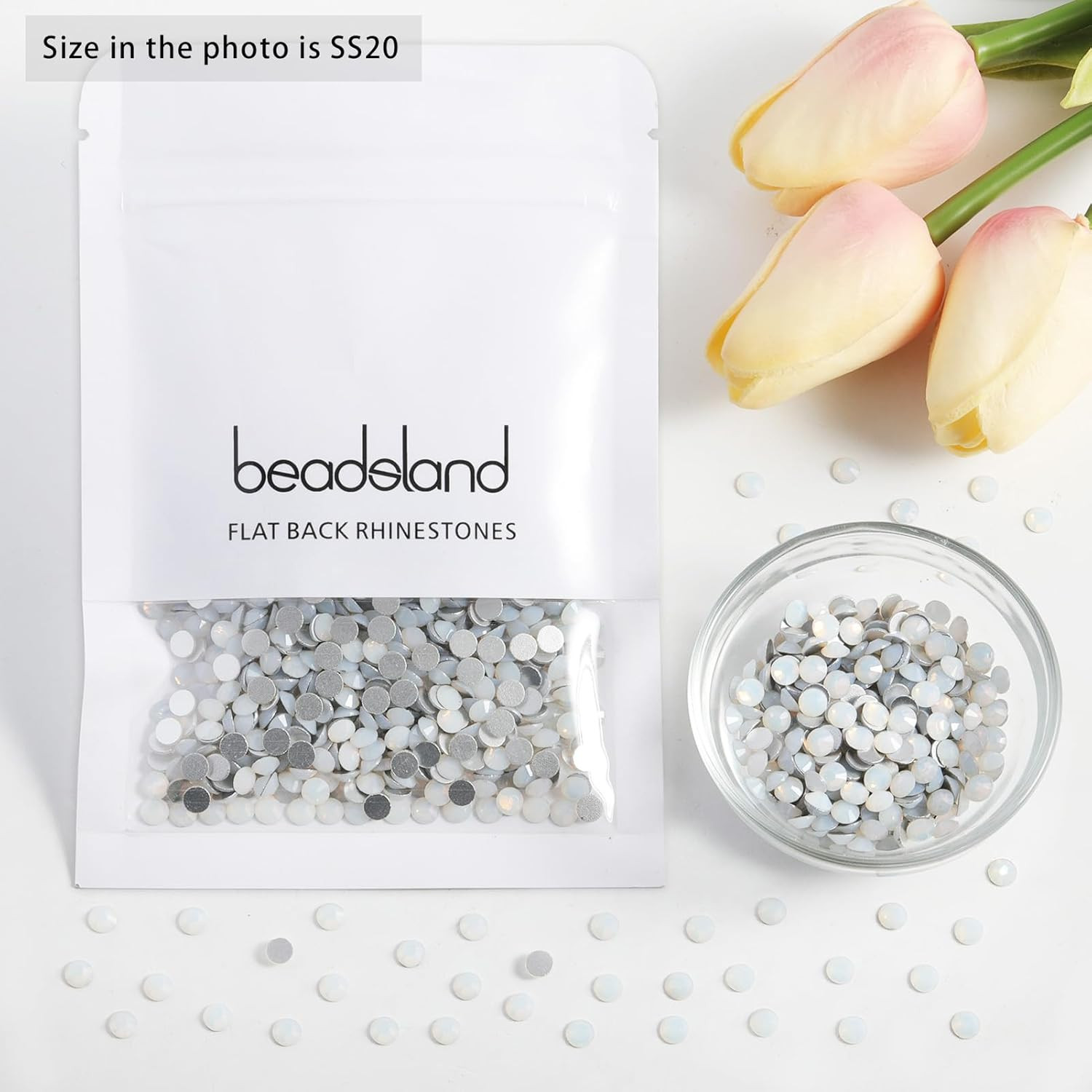 1440Pcs Flat Back Crystal Rhinestones round Gems for Nail Art and Craft Glue Fix