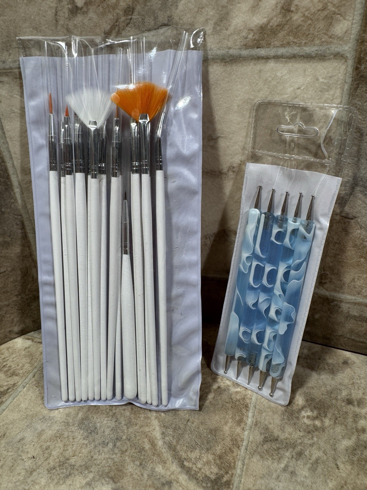 8/20 PCS Nail Art Design Dotting Painting Drawing Polish Brush Pen Tools Acrylic