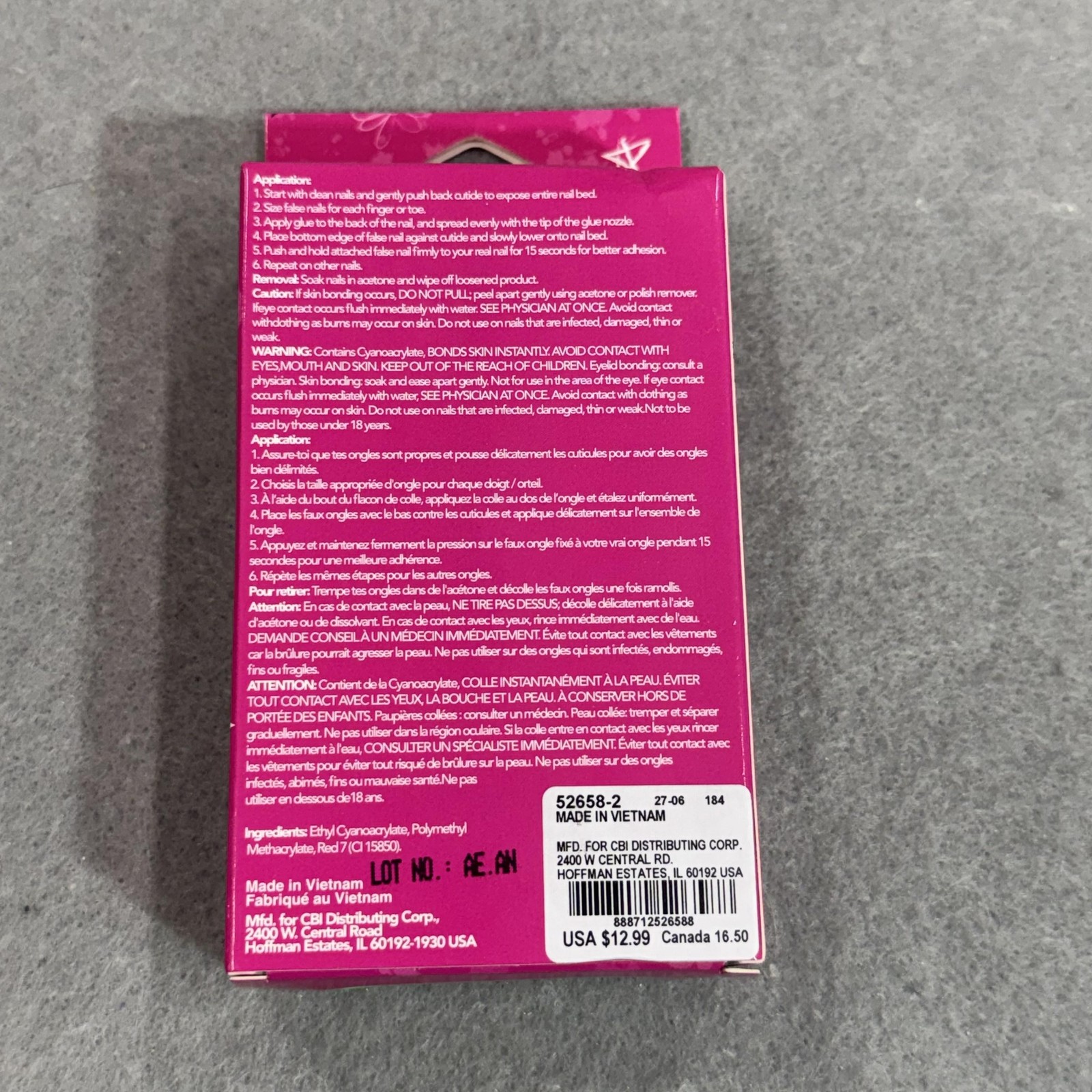 Icing Vegan 24 Faux Nails Nude Pink Leopard Print Press On Set Glue Included NEW
