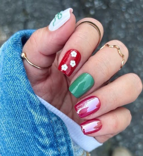 Red Aspen Reusable Nail Dashes, Pop On Short Coffin 3D, Dinner & Dessert Devin