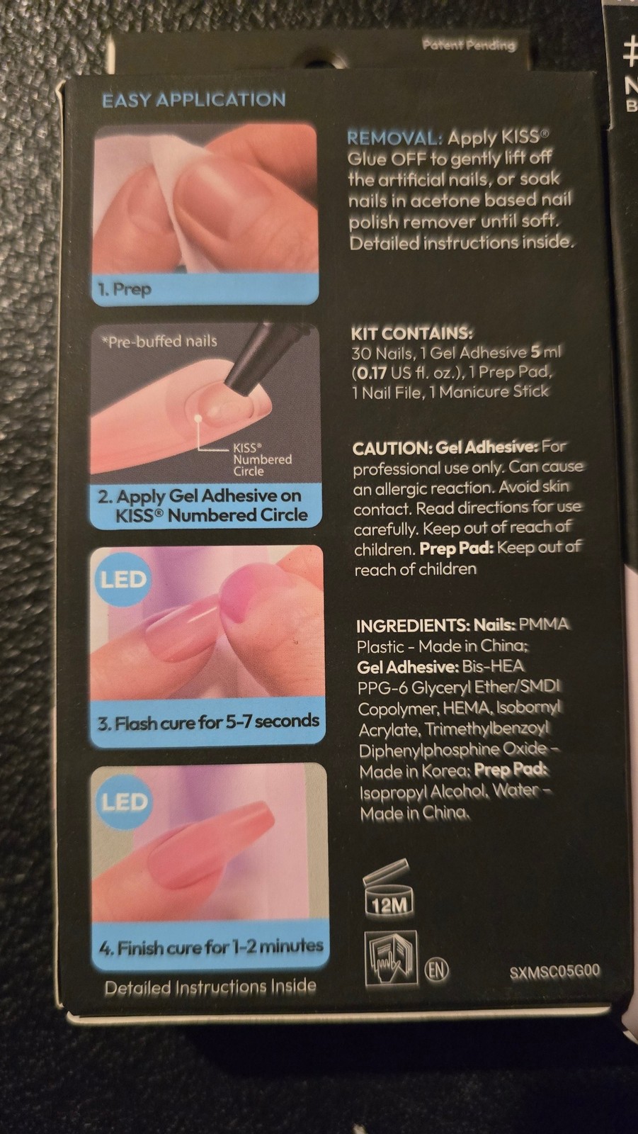 5 Pack KISS Salon X-Tend Soft Gel Nail Extension Kit Sculpted 30 Nails SXN05