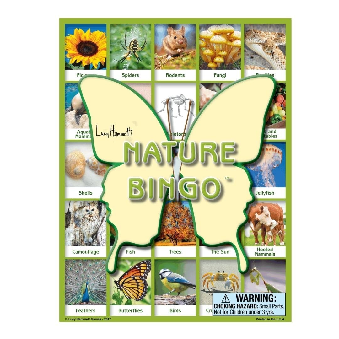 Nature Bingo Educational Game – Fun Learning for Kids & Families with White