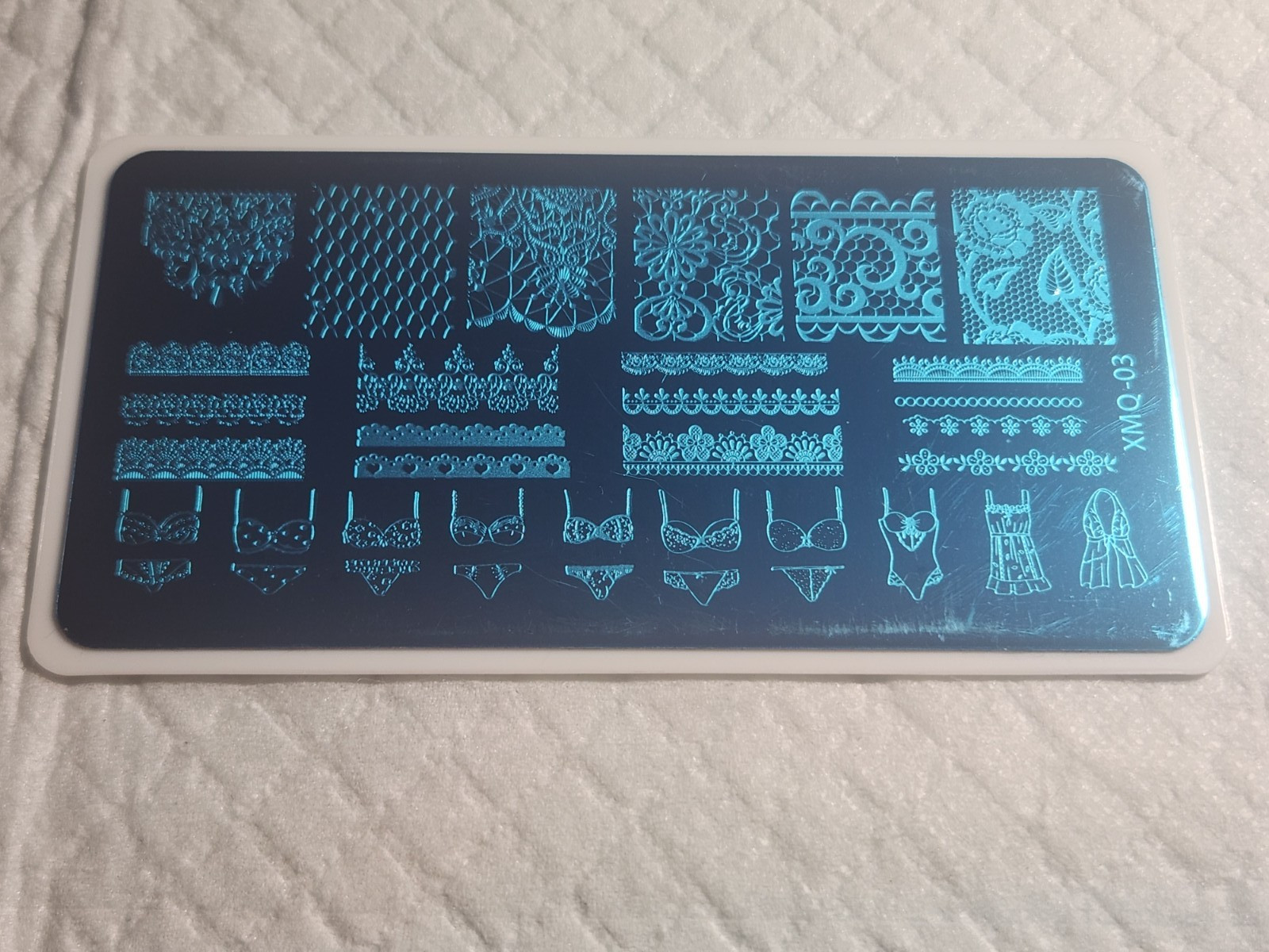 Nail Stamping Plate – Lingerie & Lace – XMQ-03 – new
