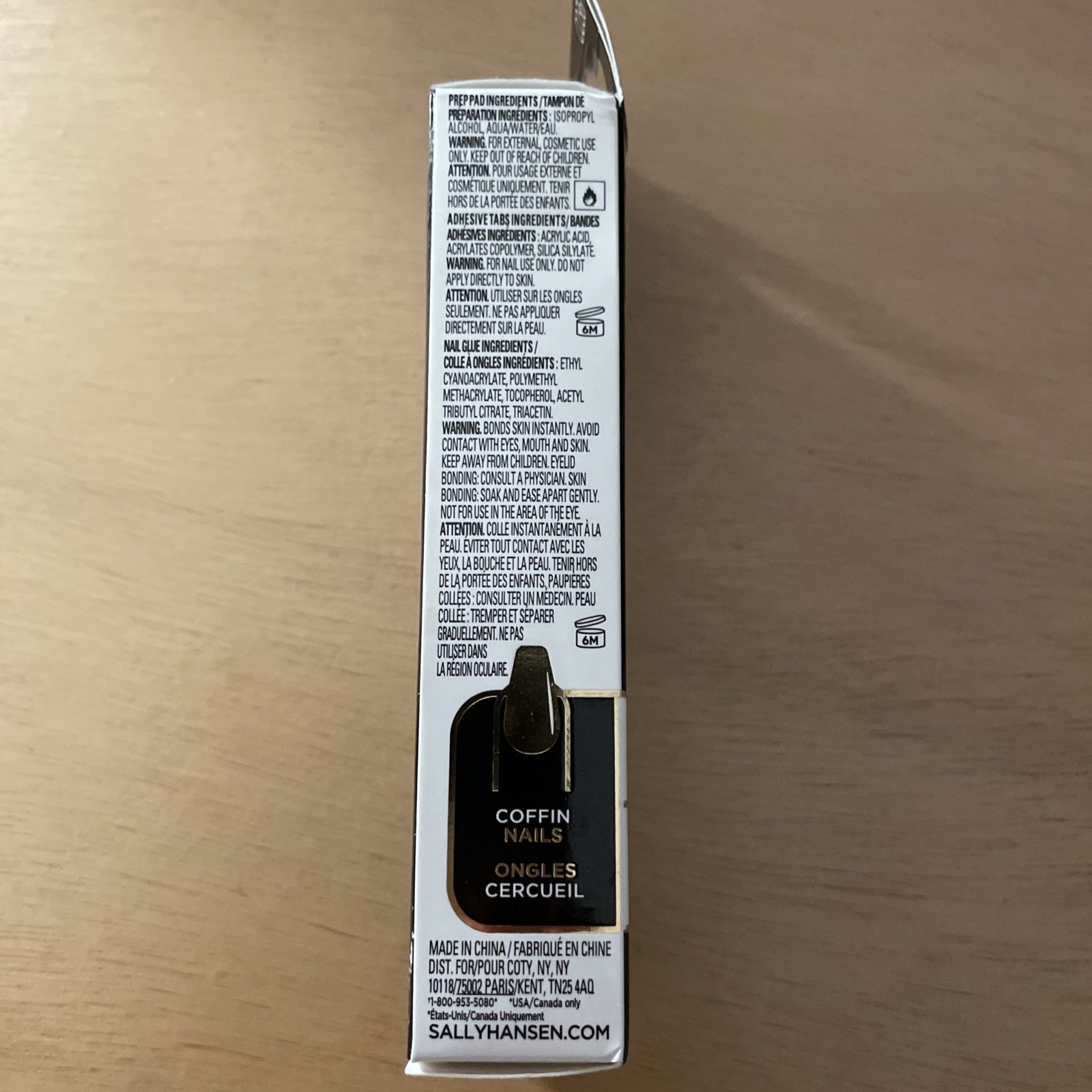 New Sally Hansen Salon Effects Perfect Manicure 24 Press-On Nails Coffin W/Glue