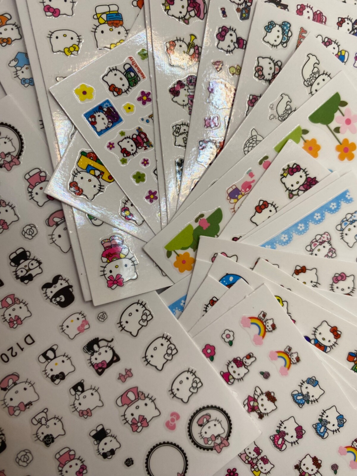 Hello Kitty Nail Stickers Decals DIY