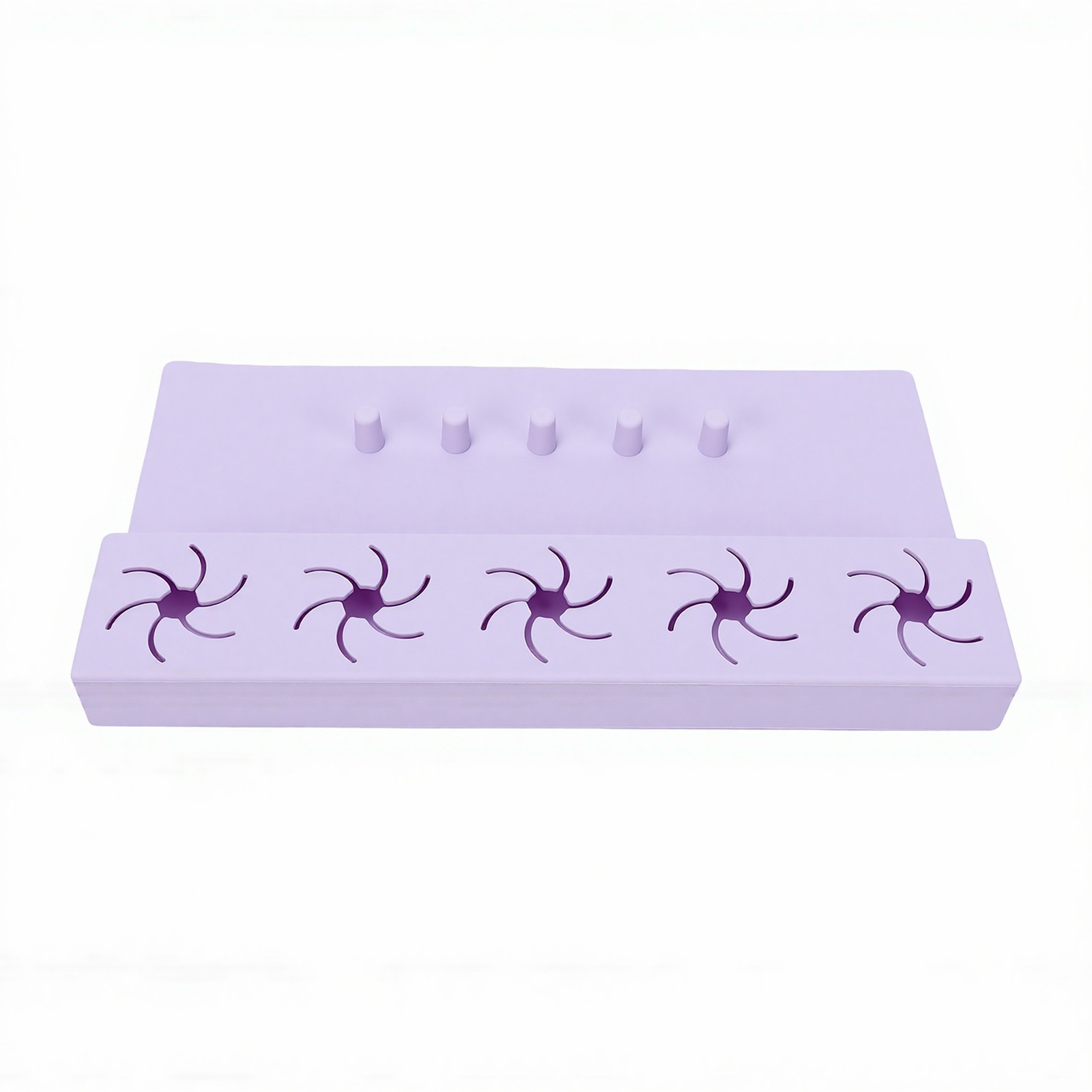 2 In 1 Silicone Nail Hand Rest Mat Anti Spill Holder For Home