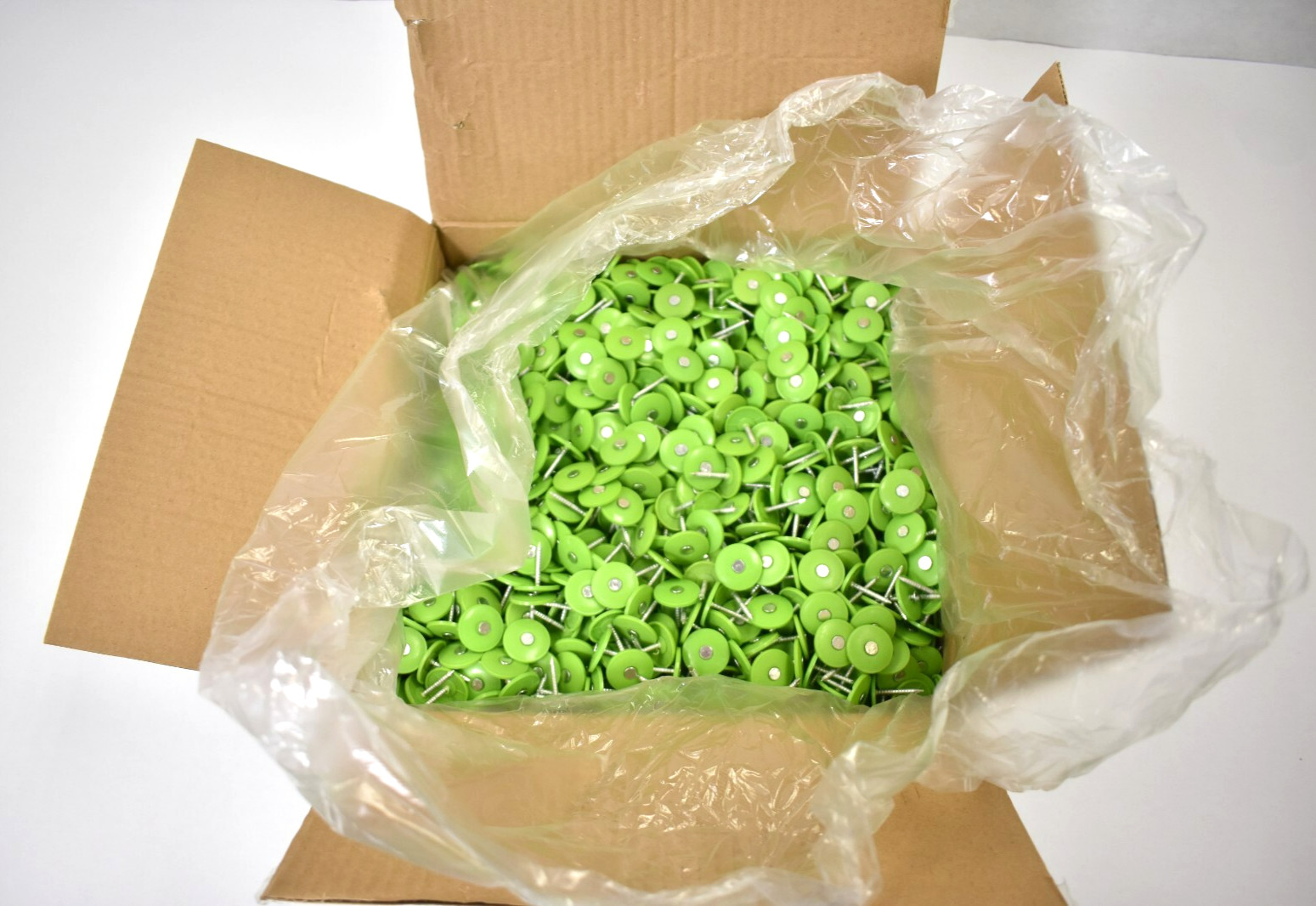 Stinger Hand Drive 1″ Plastic Cap Nail Set 2000 Count Pack Green 0135053