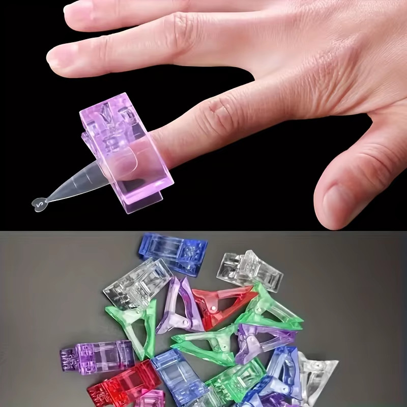 Acrylic Nail Clip Transparent Gel Quick Building Nail Tips Clips Fingernail Exte