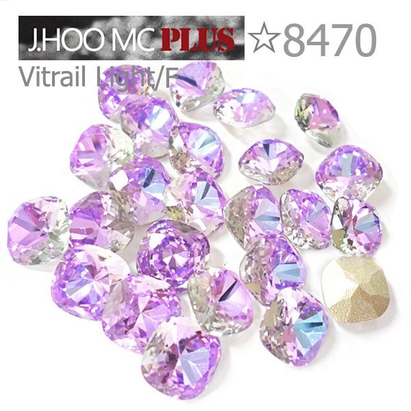 J.HOO Crystal 8470 Cushion V-Cut Fancy Rhinestones 8mm Nail Art (10pcs)