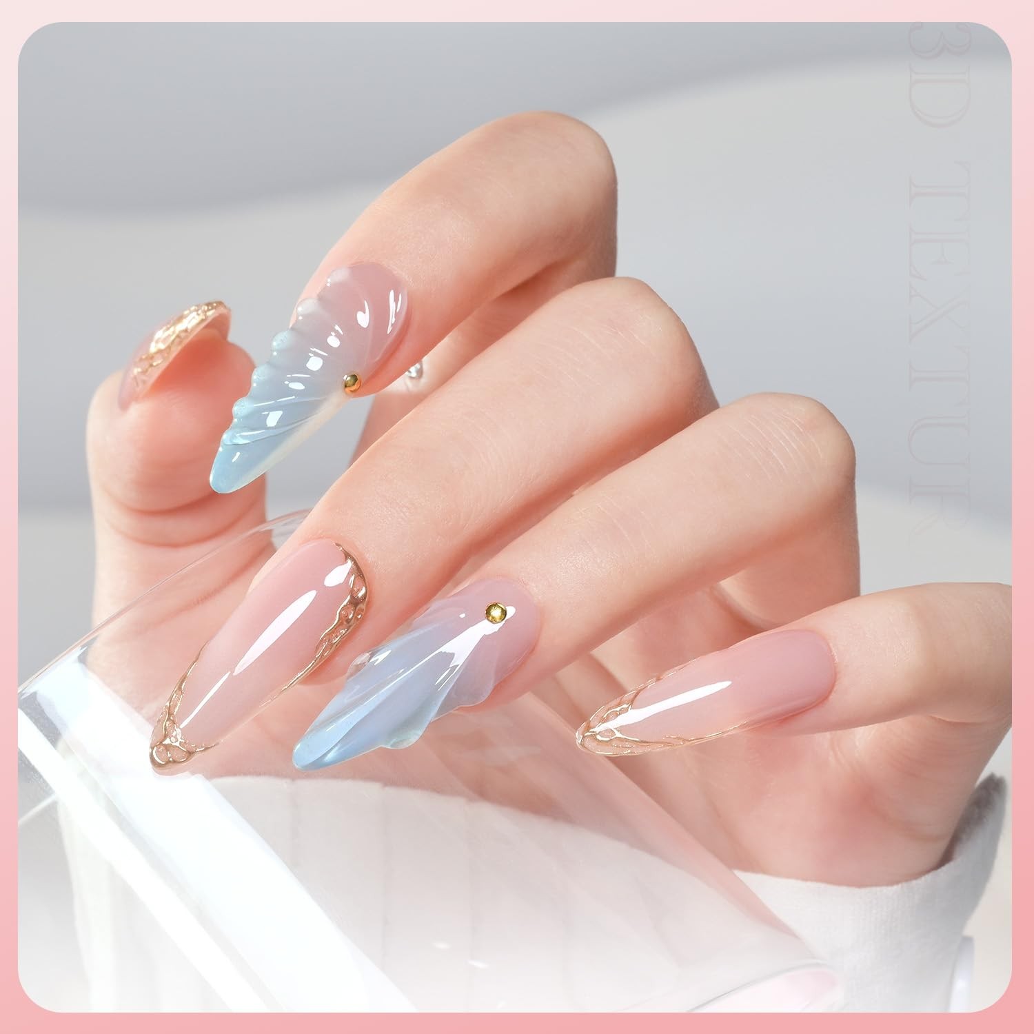 GAOY 3D Nail Gel, 15g Clear 0.53 Fl Oz (Pack of 1), 1 Pcs Gel