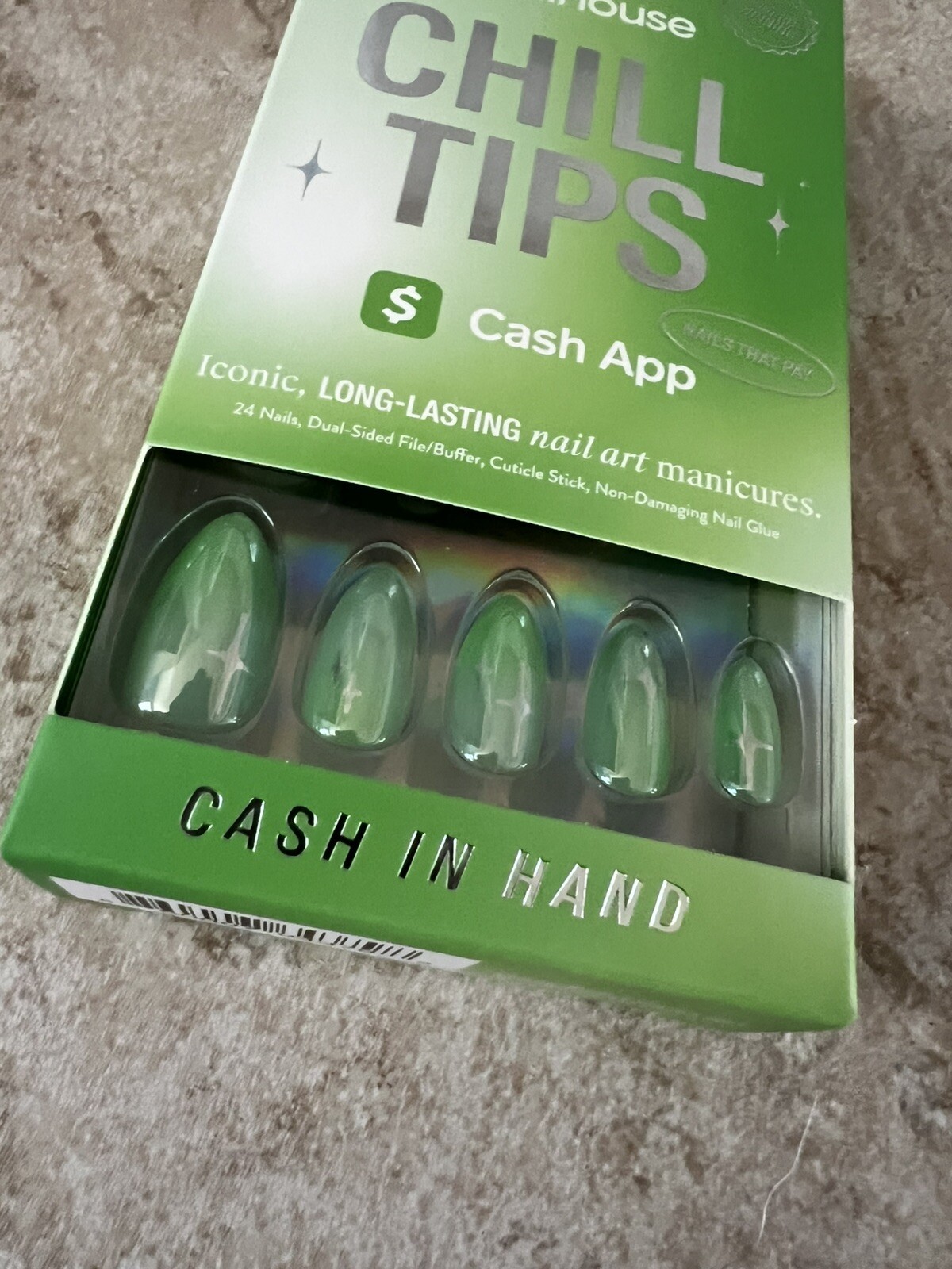 NEW Chillhouse Chill Tips Nail Art Press Ons Cash App Exclusive 24 nails Wand