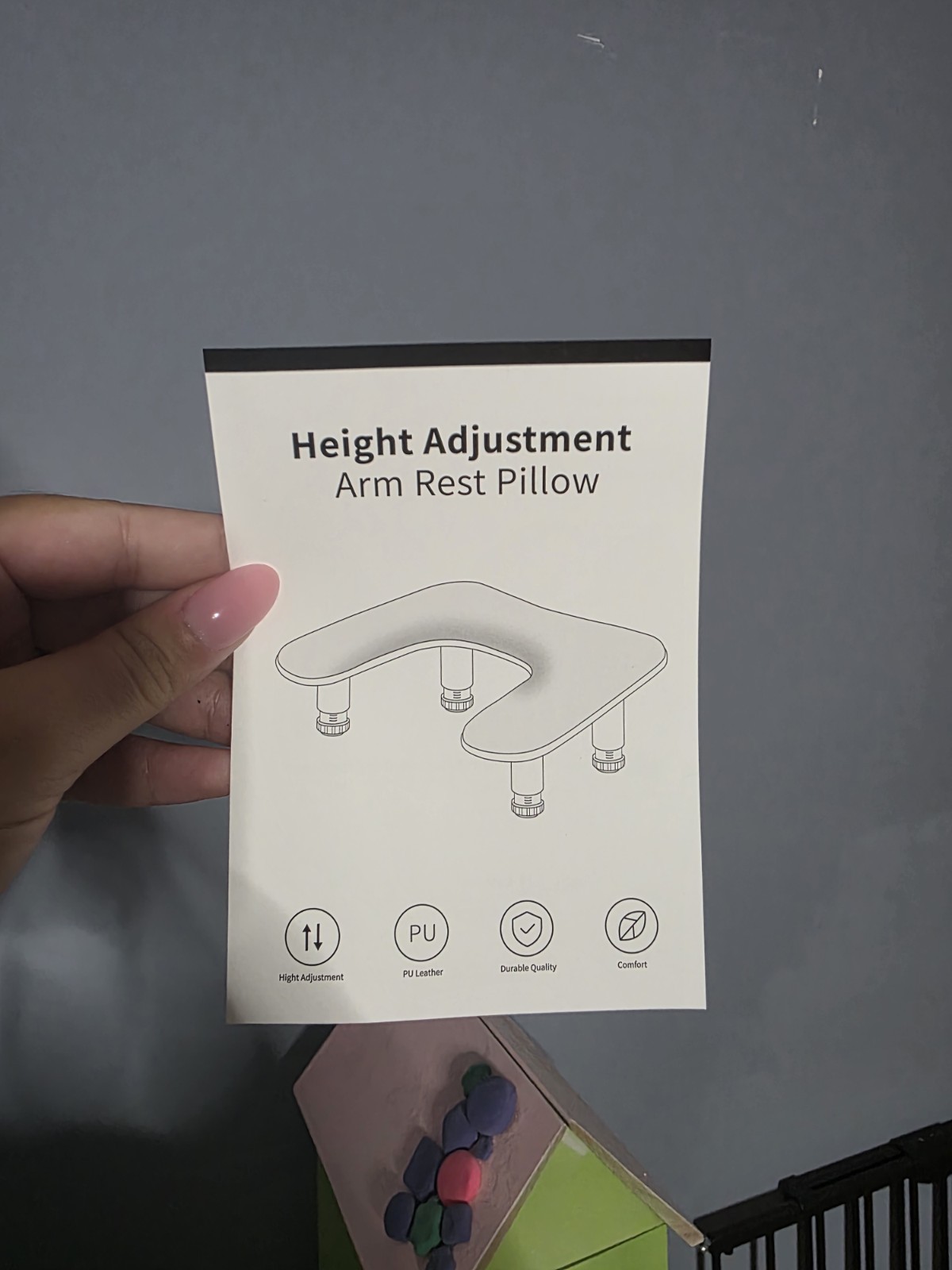 Pink Nail Arm Rest