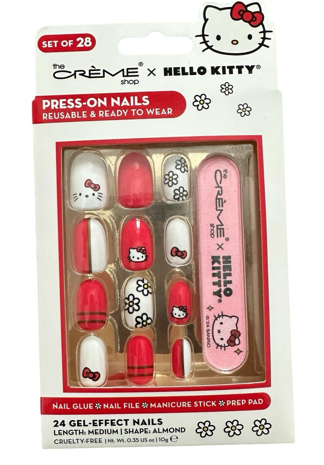 The Creme Shop x Hello Kitty Press on Nails 70 Nail Decals