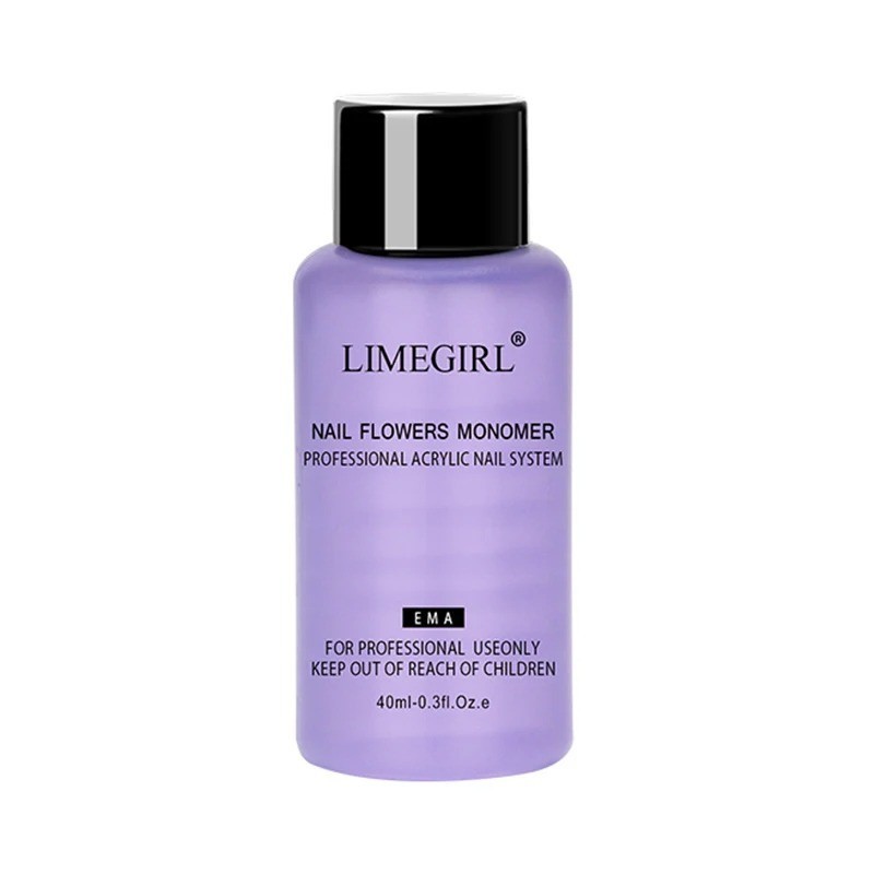 Limegirl Acrylic Nail Liquid Monomer 40–240ml Crystal Clear Nail Art Solution