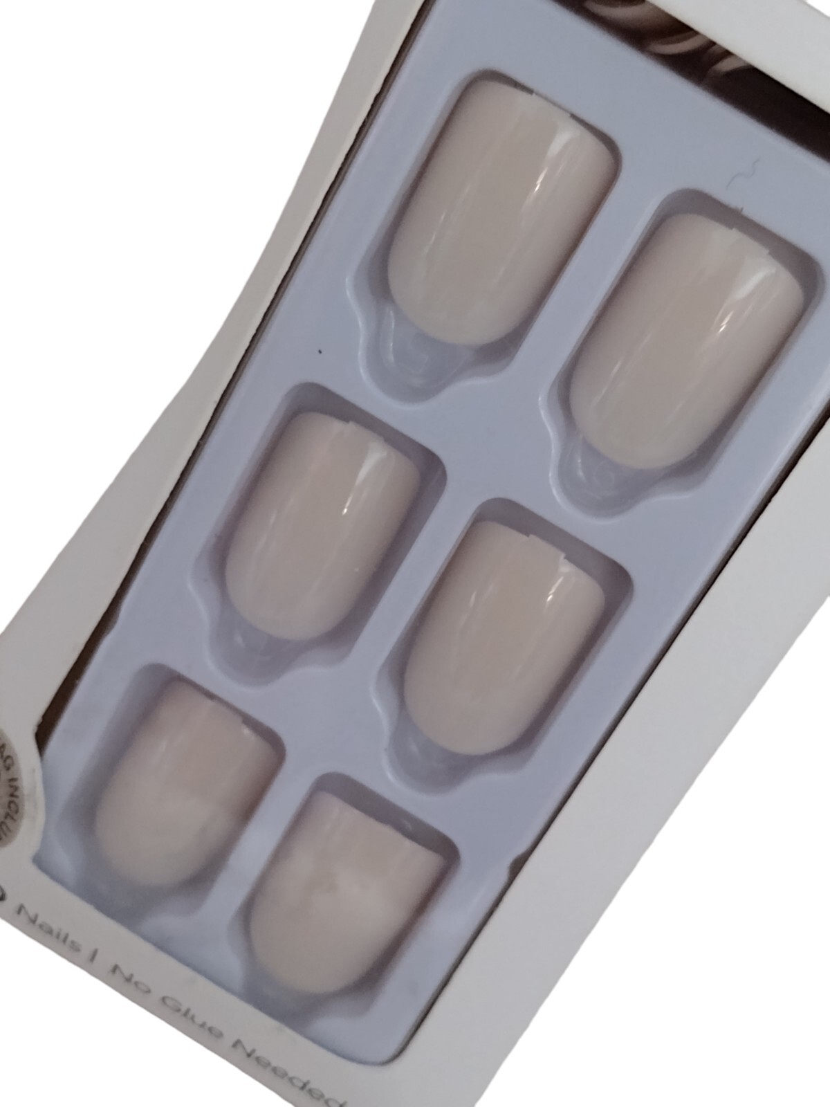 Kiss ImPRESS PEEL & PRESS ON NO GLUE MANI MANICURE 30 Short Nails BARE FRENCH