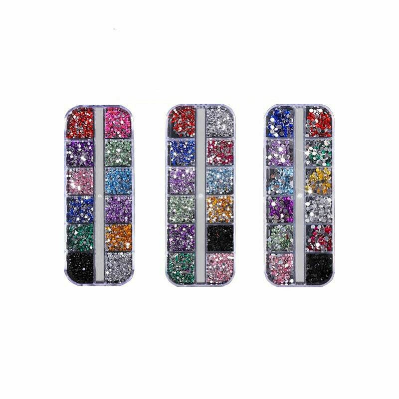 3000pcs Teardrop Nail Art Gems Rhinestones Decoration for UV Gel Acrylic Fashion