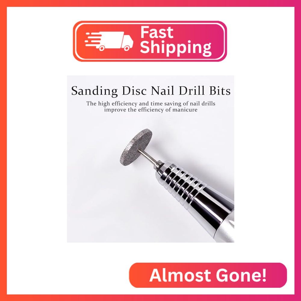 2Pcs Sanding Disc Nail Drill Bits Cuticle Drill Bit Suitable for Most Electric N