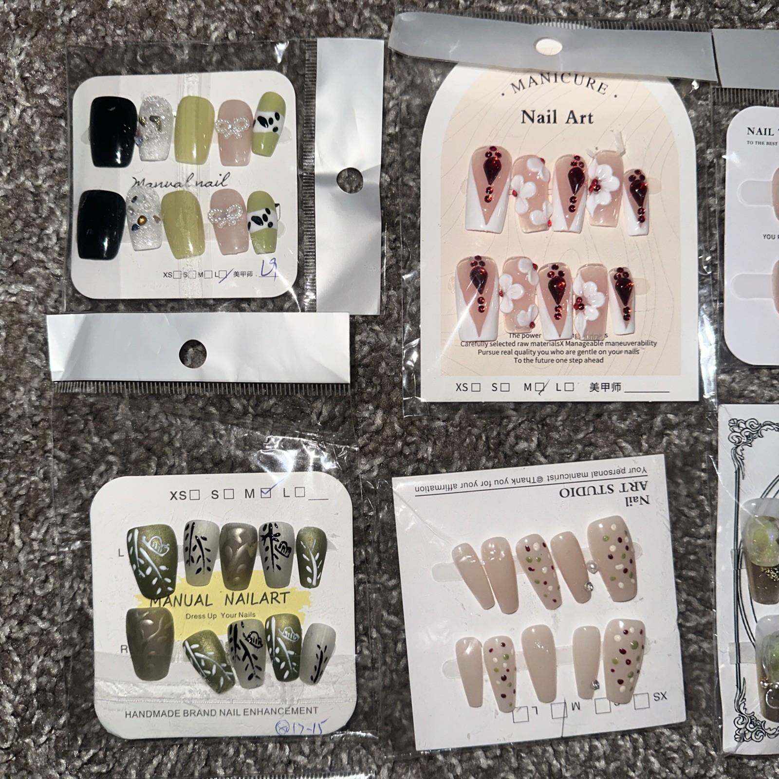 Handmade Presson Nails Set Of 40