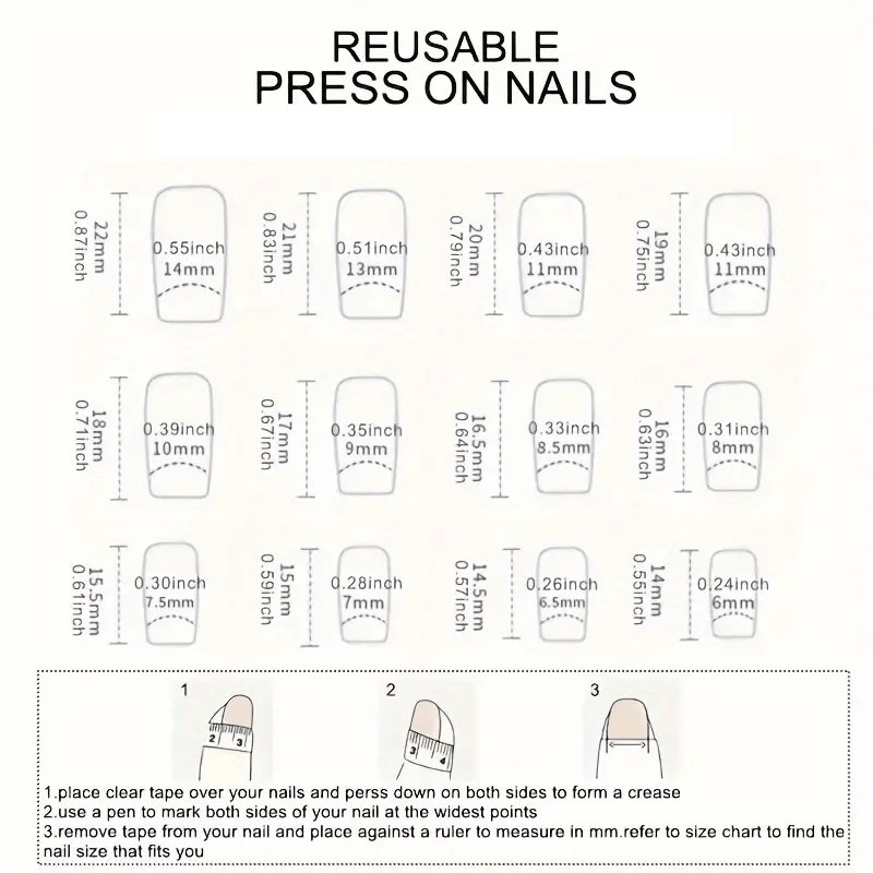 48 Pcs Beach Palm Coffin Press on Nails, Tropical Vacation Trendy Fake Nails