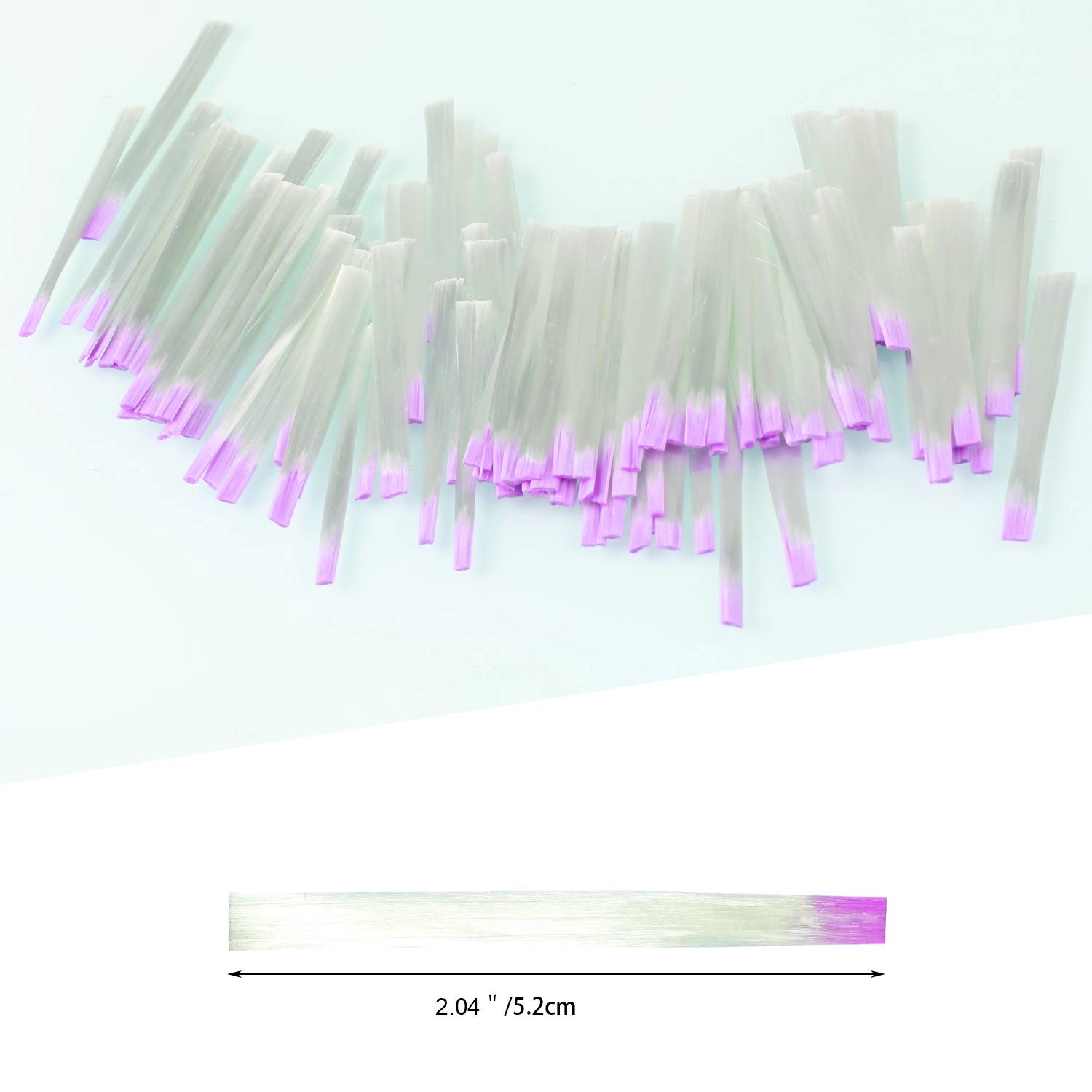 100 Pcs Fiber Nail Kit Nail Fiberglass Extension Set for Quick Extension Shaping