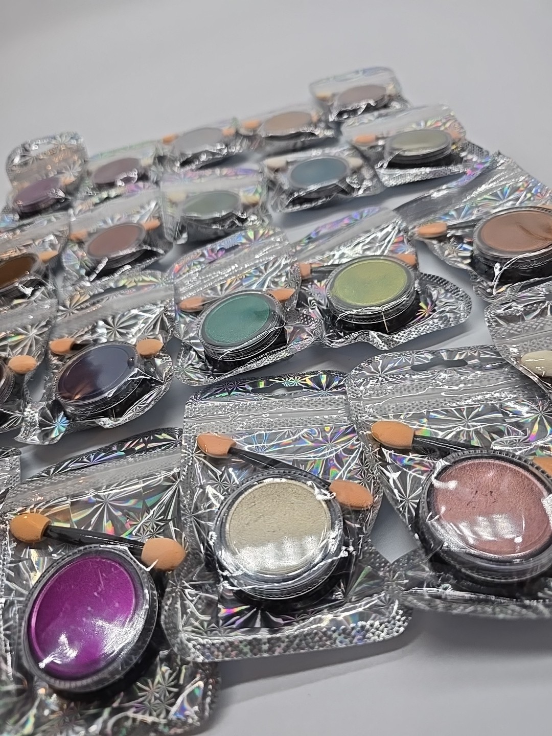 20 pcs Chrome Nail Powder Set Mirror Rubbing Pigment Gold Metallic Powder Summer