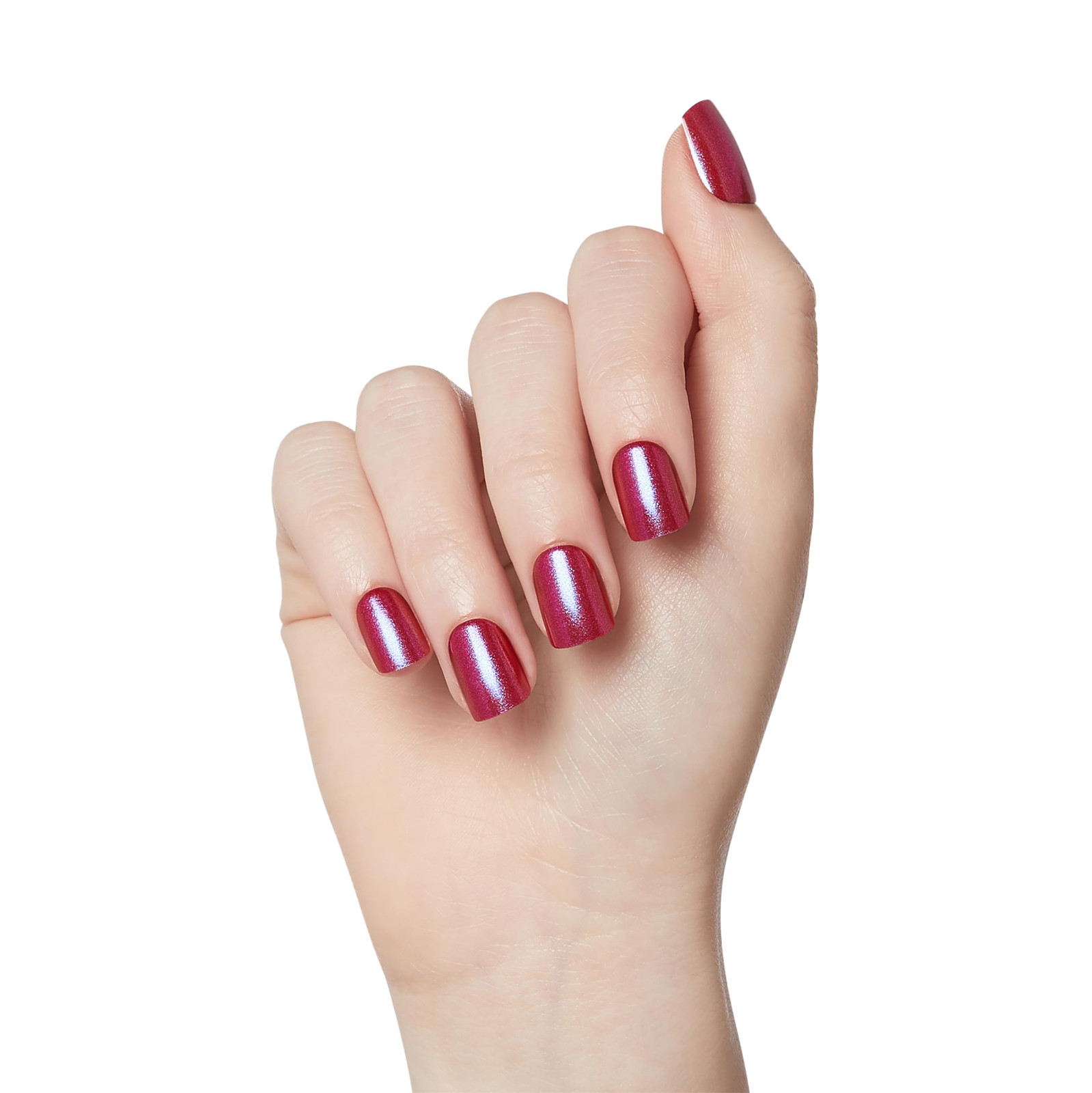 imPRESS No Glue Press On Nails Dark Red 30 Count High Gloss Easy Application