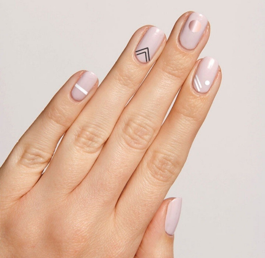 NWT OLIVE & JUNE Nail Art Stickers: ON THE DOTTED LINE!