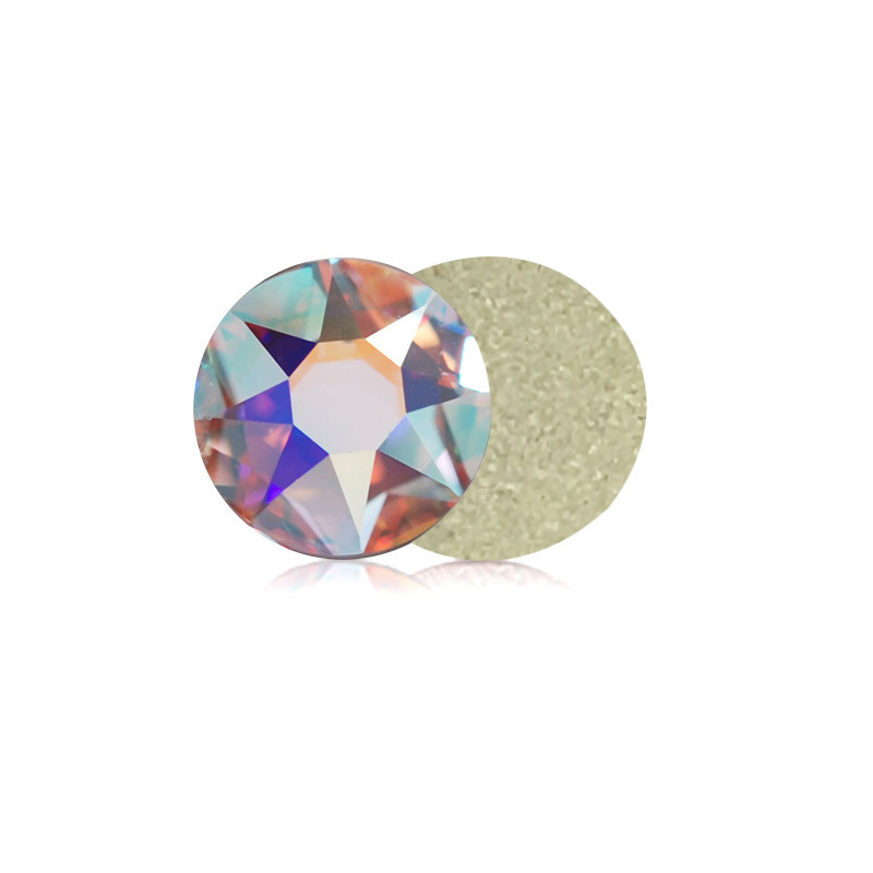 1440pcs Shiny AB & Clear Glass Crystal Non Hotfix Flatback Rhinestones Nail Art