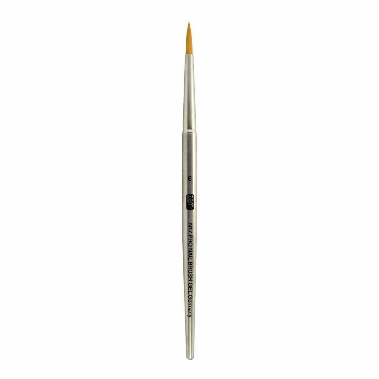 N17 PRO Gun Metal Round #6 Gel Nail Brush